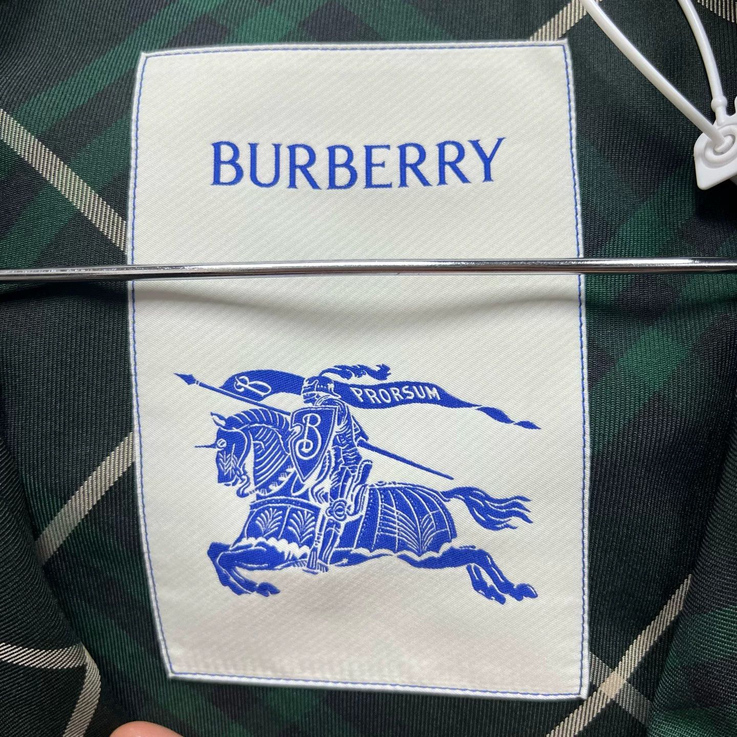 Burberry Burberry Green Check Hooded Jacket Size S Size US S / EU 44-46 / 1 - 3 Thumbnail