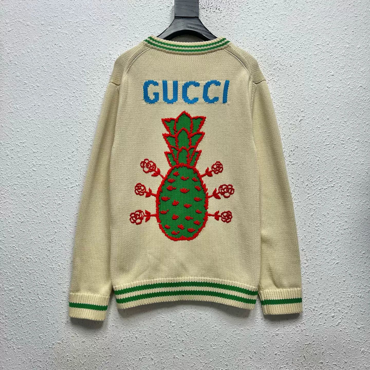 Gucci Gucci Pineapple Embroidery Knit Cardigan Size S Size US S / EU 44-46 / 1 - 2 Thumbnail