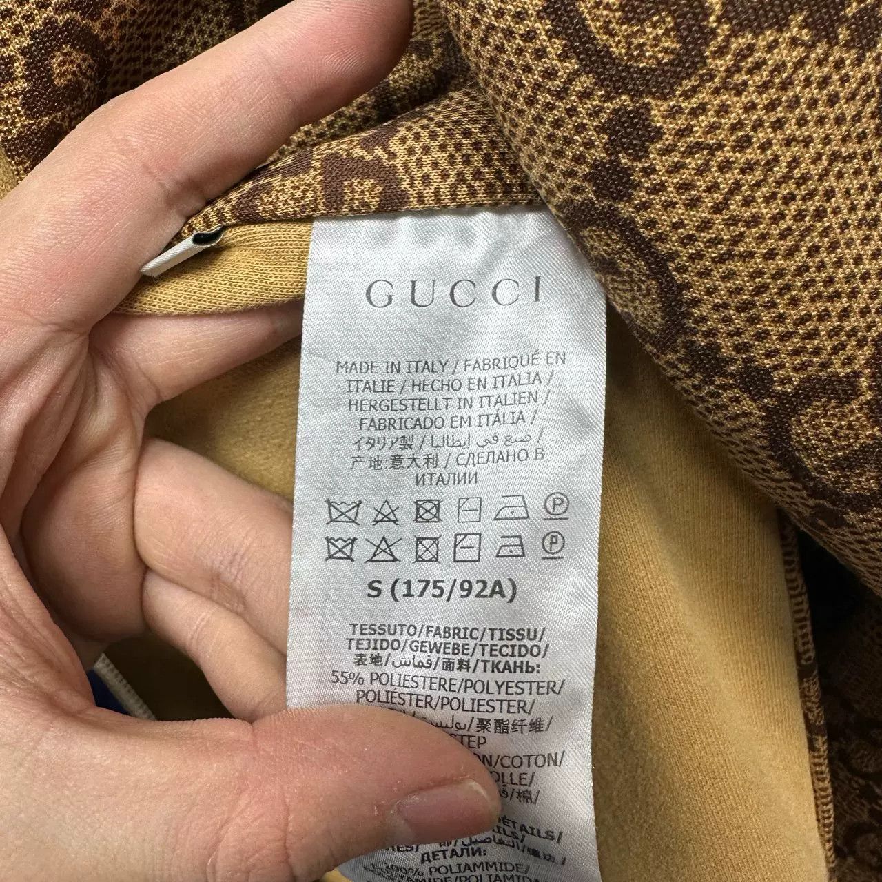 Gucci Gucci GG Monogram Chevron Track Jacket Size S Size US S / EU 44-46 / 1 - 4 Thumbnail