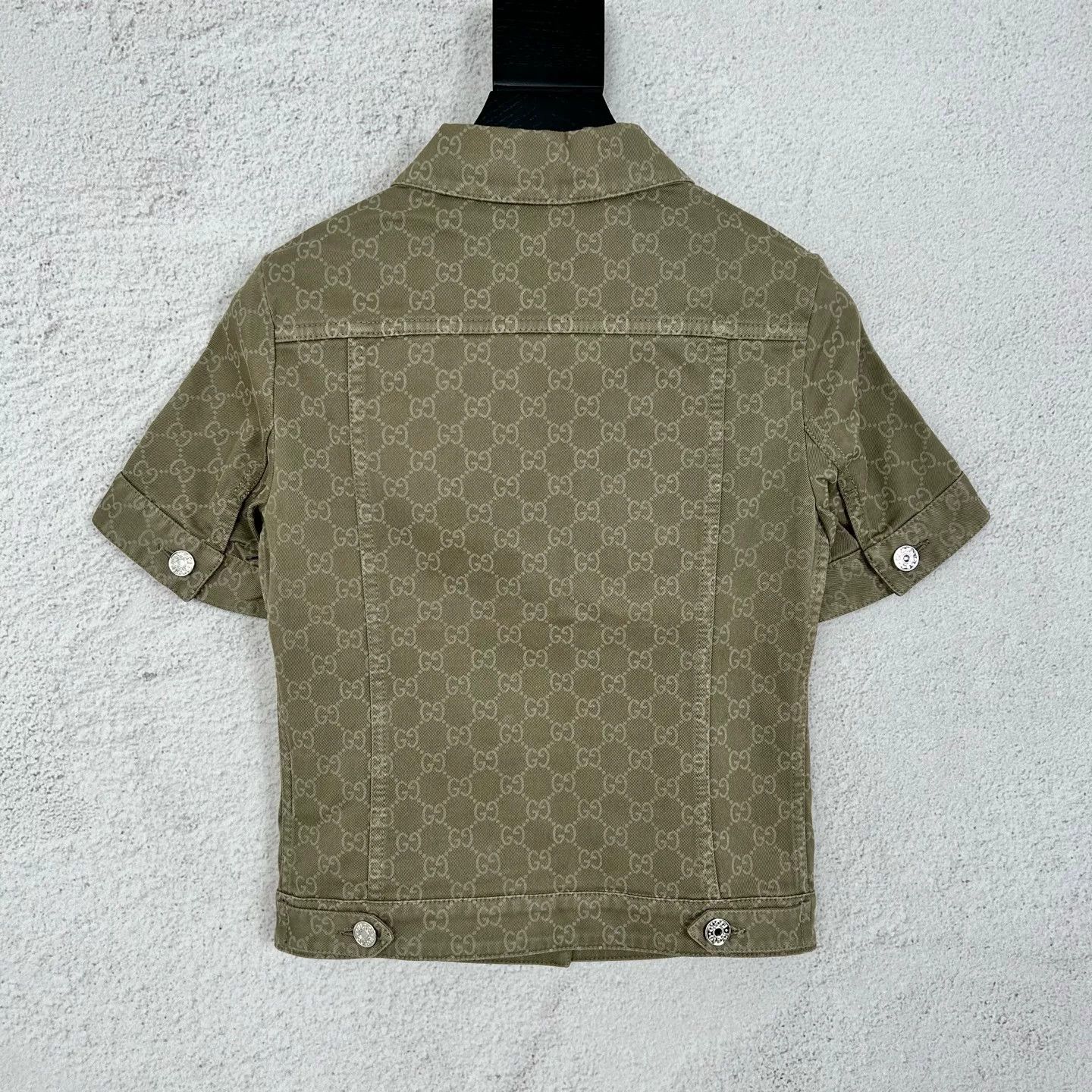 Gucci Gucci GG Monogram Denim Short Sleeve Shirt IT 36 Size XS / US 0-2 / IT 36-38 - 2 Thumbnail