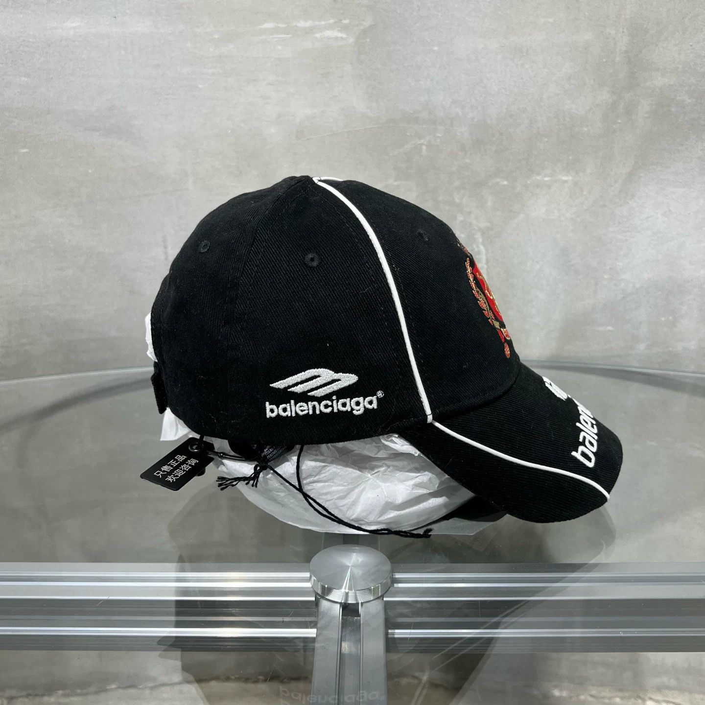 Balenciaga Balenciaga Soccer Mayfair Baseball Cap Size L Size ONE SIZE - 4 Thumbnail
