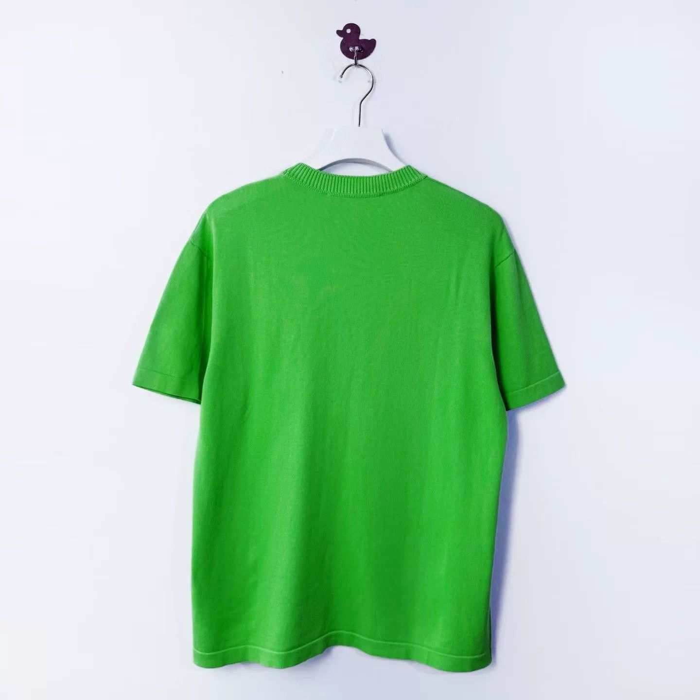 Louis Vuitton Louis Vuitton Green Pin Logo Knit T-Shirt M Size US M / EU 48-50 / 2 - 2 Thumbnail