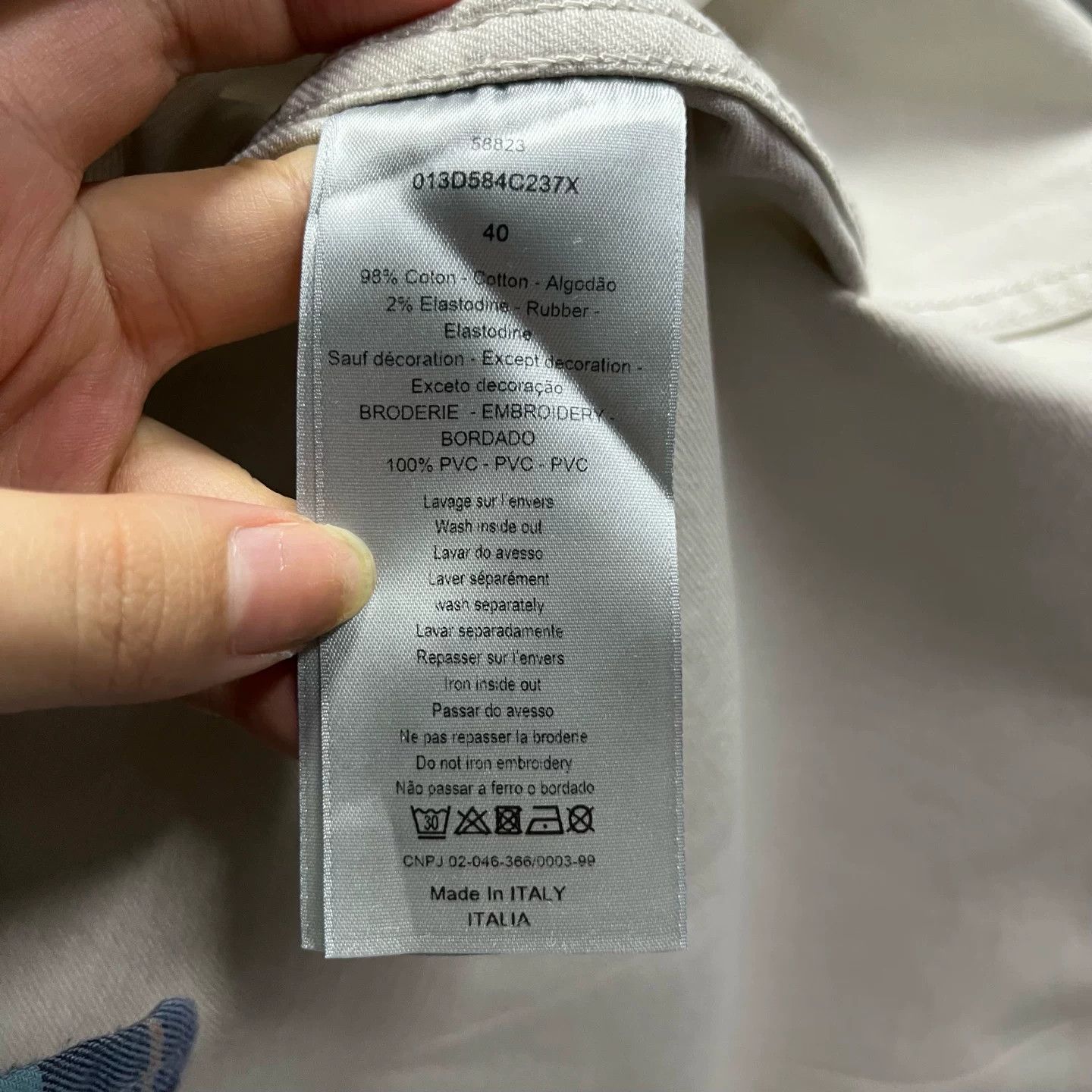 Dior Dior Logo Patch Twill Overshirt Size 40 Size US M / EU 48-50 / 2 - 2 Thumbnail