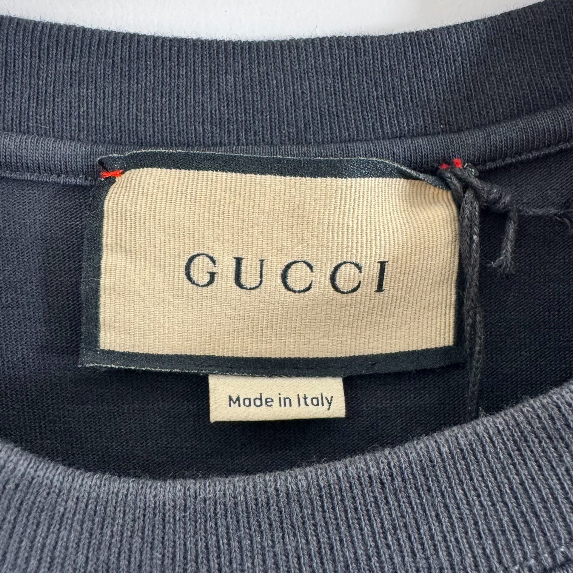 Gucci Gucci Blade Logo Graphic T-Shirt Size S Size US S / EU 44-46 / 1 - 3 Thumbnail