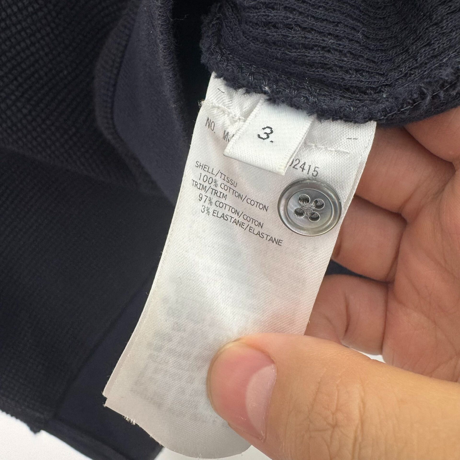 Thom Browne Thom Browne 4-Bar Stripe Waffle Polo Size 3 Size US L / EU 52-54 / 3 - 8 Thumbnail