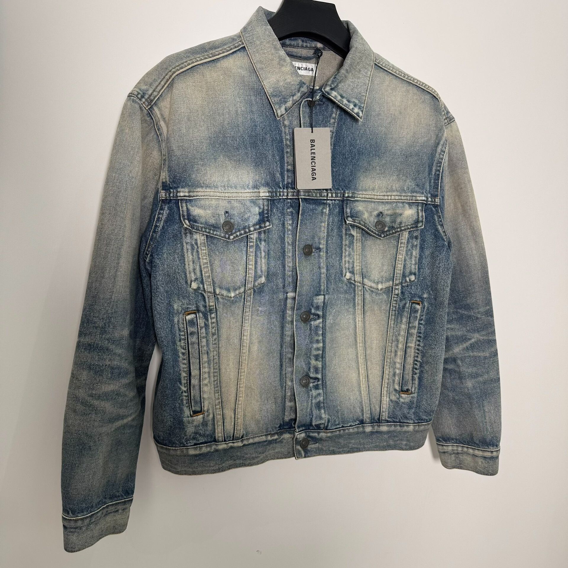 Balenciaga Balenciaga Washed Blue Denim Jacket FR 34 Size XS / US 0-2 / IT 36-38 - 4 Thumbnail