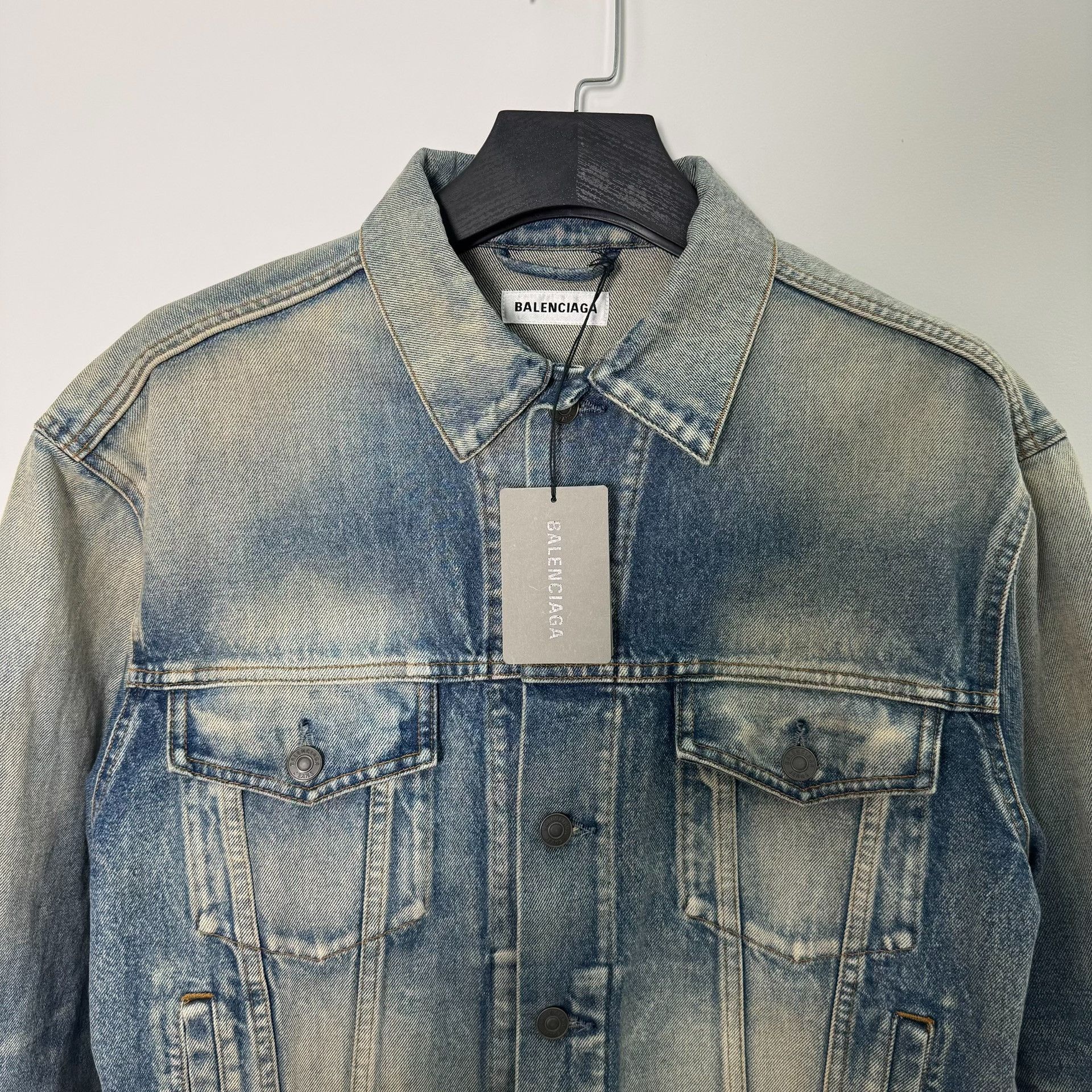 Balenciaga Balenciaga Washed Blue Denim Jacket FR 34 Size XS / US 0-2 / IT 36-38 - 3 Thumbnail