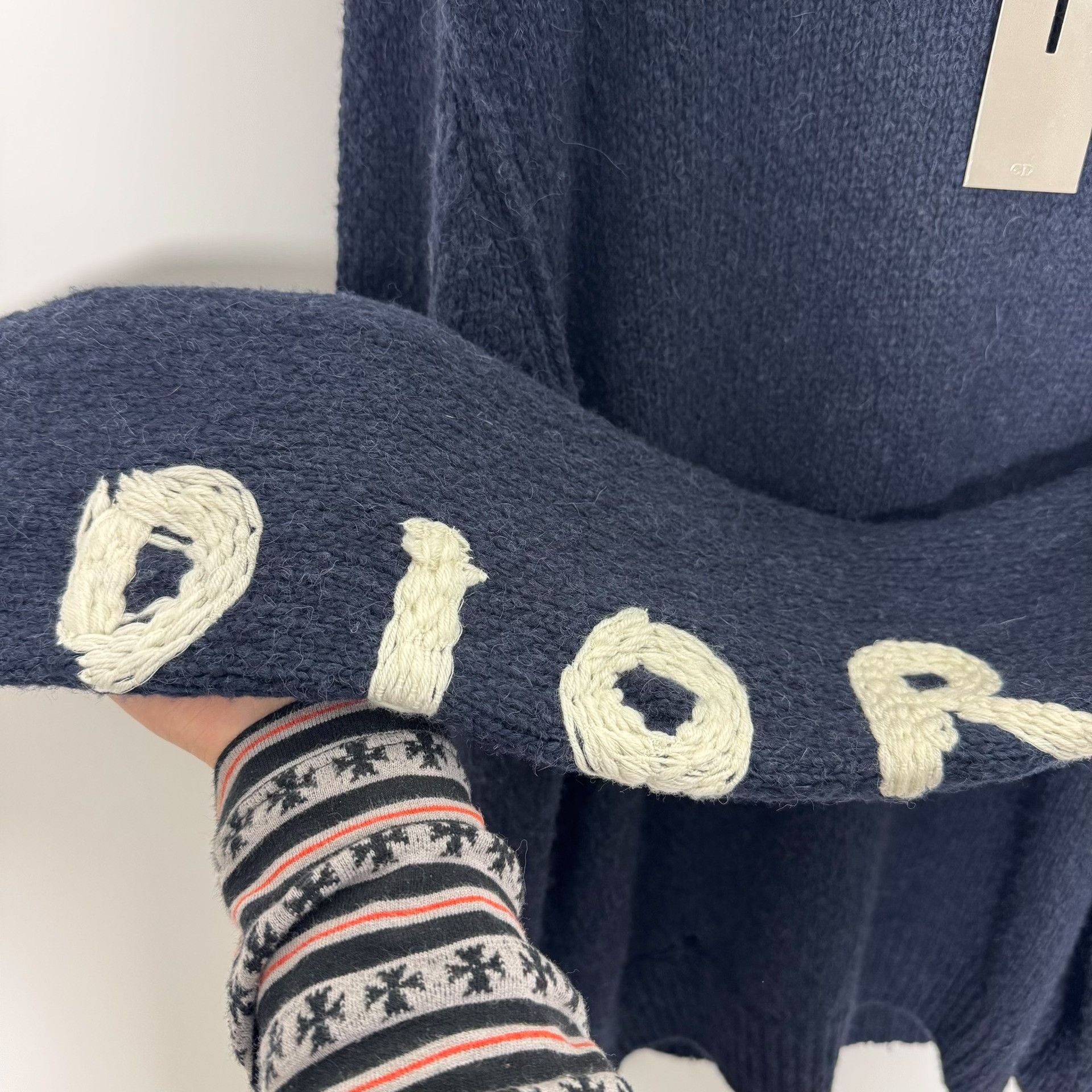 Dior Dior x Otani Workshop Dinosaur Distressed Sweater XL Size US XL / EU 56 / 4 - 5 Thumbnail