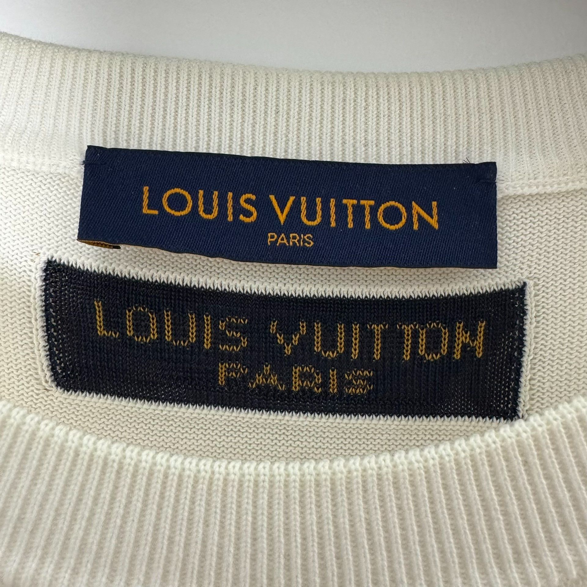 Louis Vuitton Louis Vuitton End Goal Logo Knit T-Shirt XL Size US XL / EU 56 / 4 - 4 Thumbnail