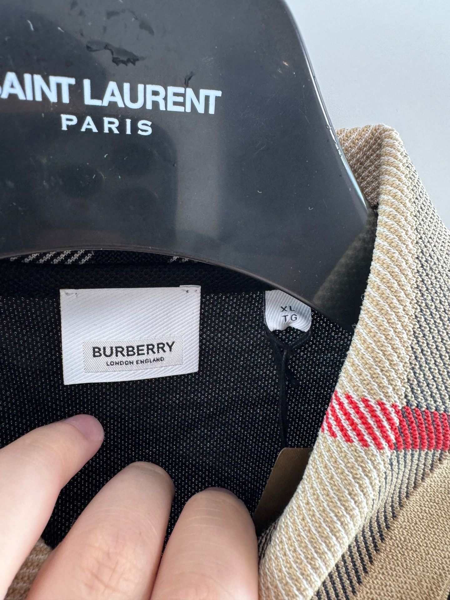 Burberry Burberry Check Collar Polo Shirt XL Size US XL / EU 56 / 4 - 3 Thumbnail