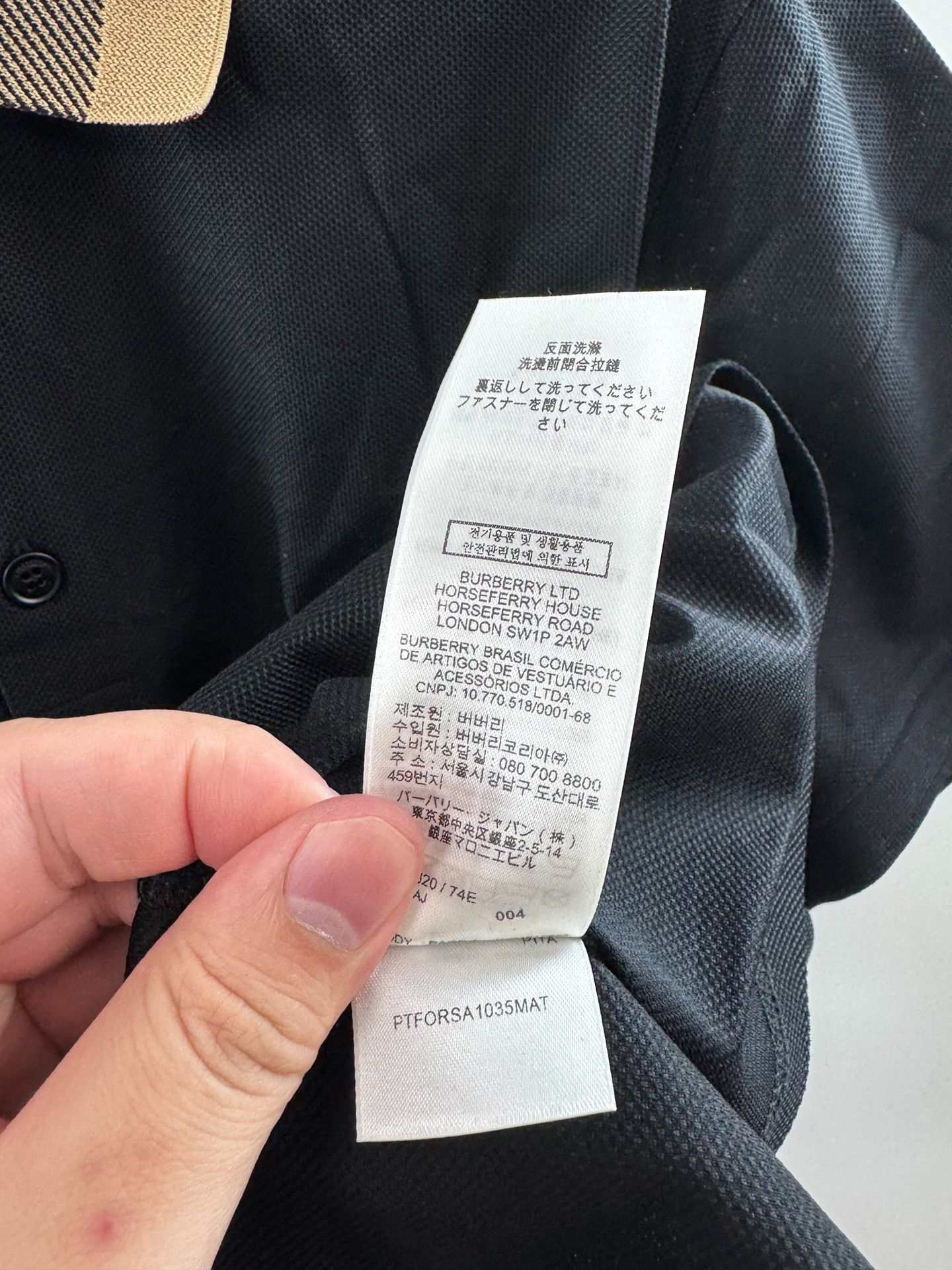 Burberry Burberry Check Collar Polo Shirt XL Size US XL / EU 56 / 4 - 5 Thumbnail