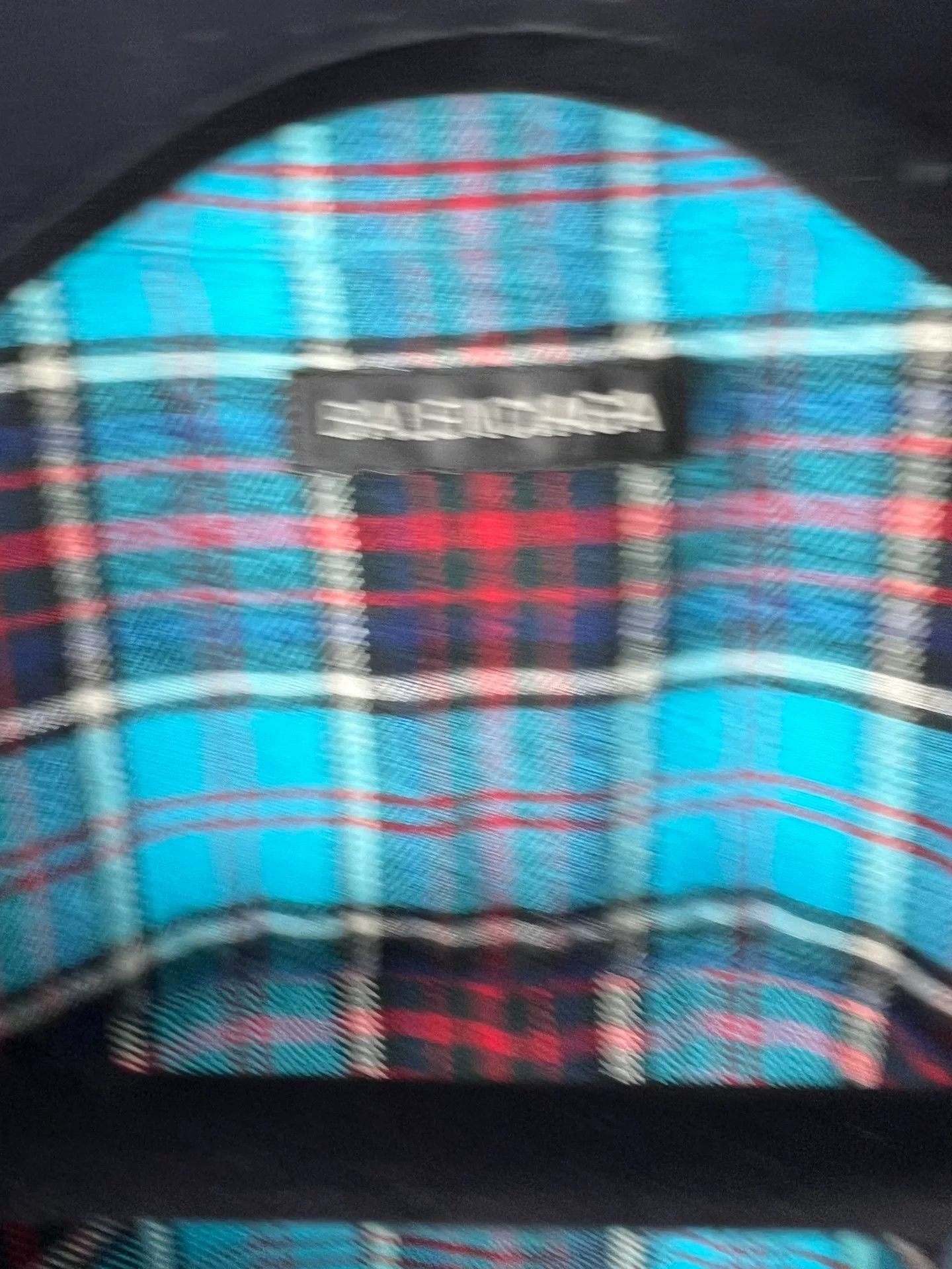 Balenciaga Balenciaga Gradient Plaid Flannel Shirt Size 39 Size US M / EU 48-50 / 2 - 3 Thumbnail