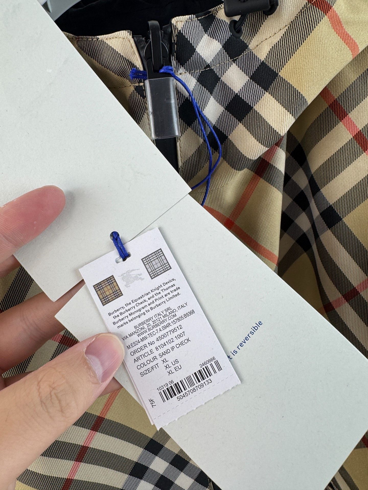 Burberry Burberry Diagonal Check Reversible Jacket XL Size US XL / EU 56 / 4 - 5 Thumbnail