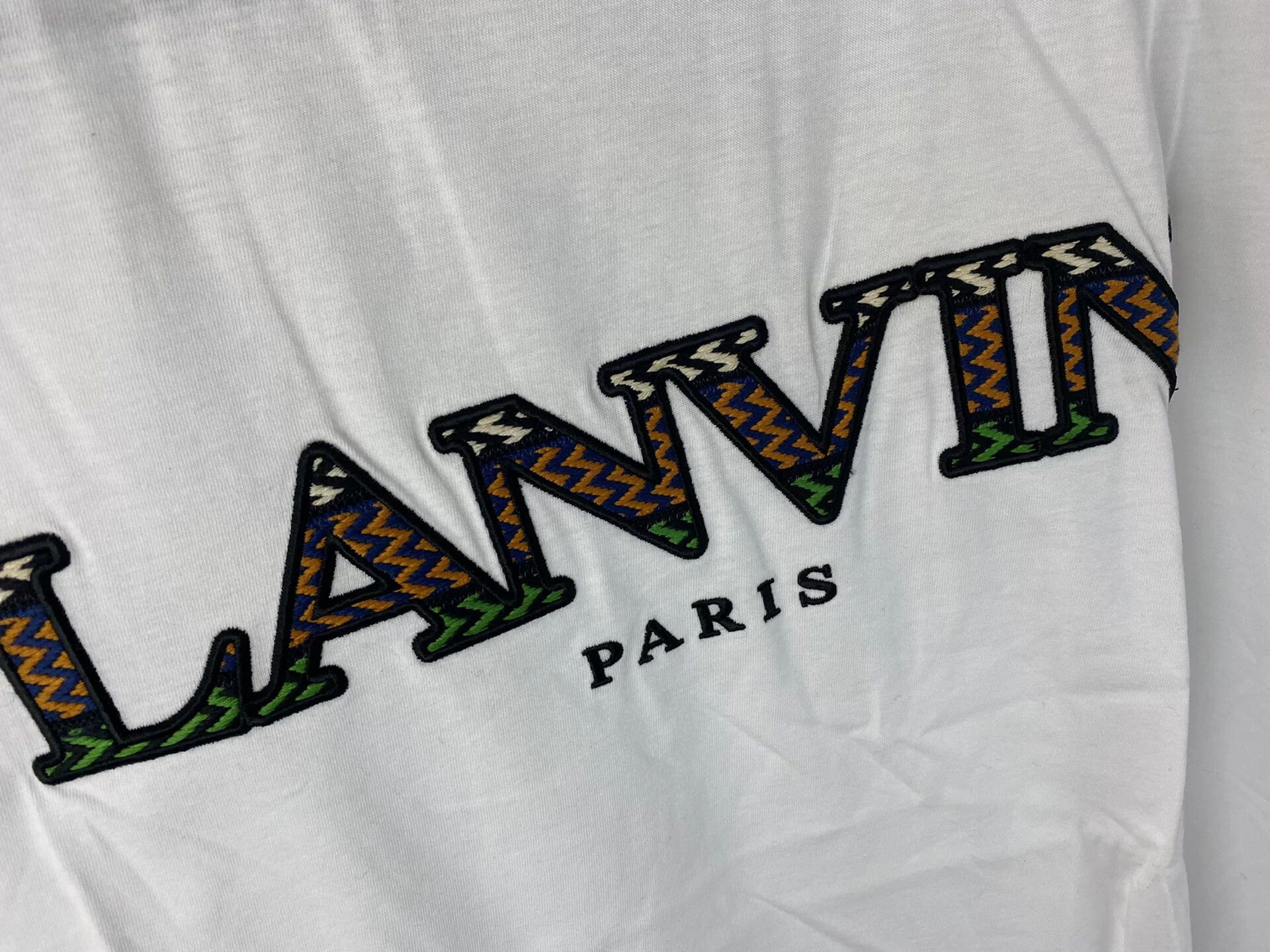 Lanvin Lanvin Logo Embroidered T-Shirt Size L Size US L / EU 52-54 / 3 - 2 Thumbnail