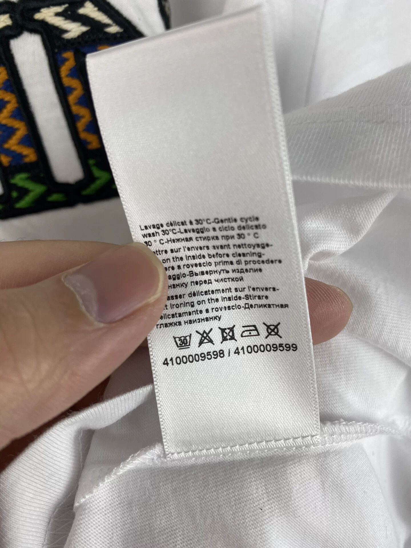Lanvin Lanvin Logo Embroidered T-Shirt Size L Size US L / EU 52-54 / 3 - 6 Thumbnail