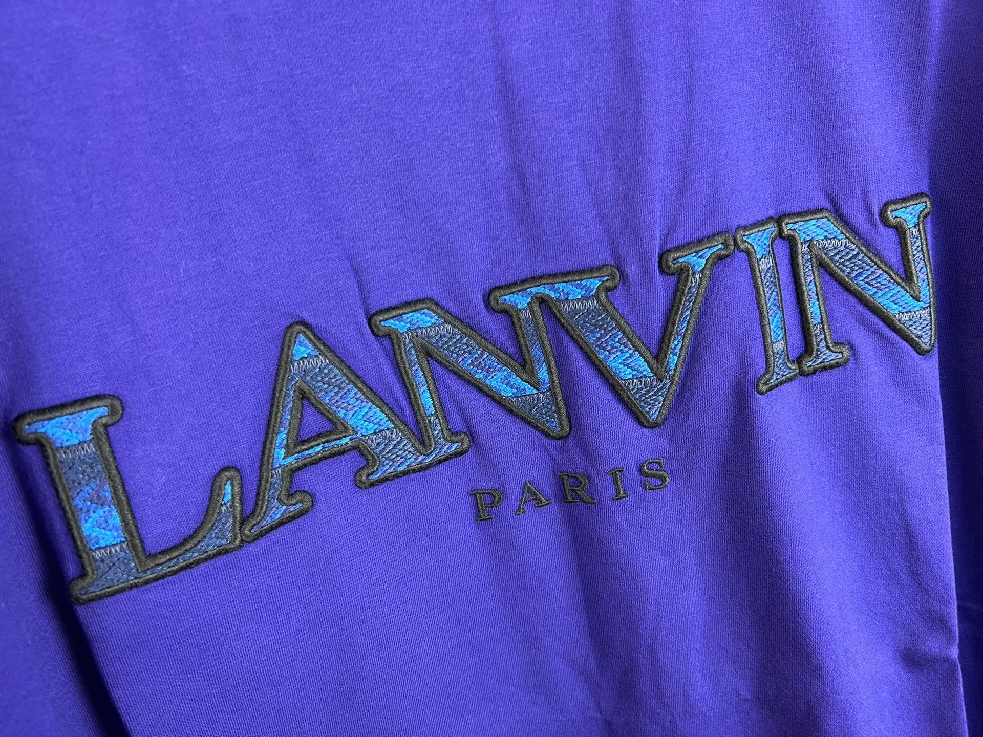 Lanvin Lanvin Embroidered Logo T-Shirt Size L Size US L / EU 52-54 / 3 - 2 Thumbnail
