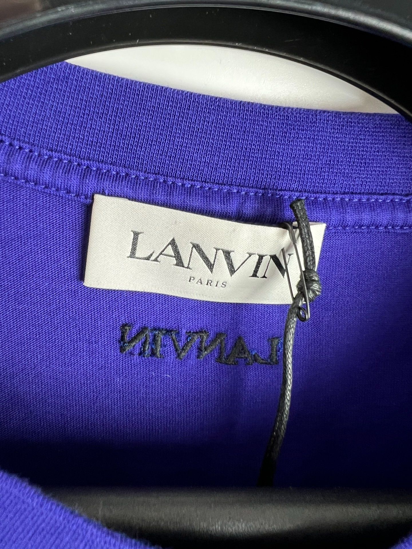 Lanvin Lanvin Embroidered Logo T-Shirt Size L Size US L / EU 52-54 / 3 - 3 Thumbnail