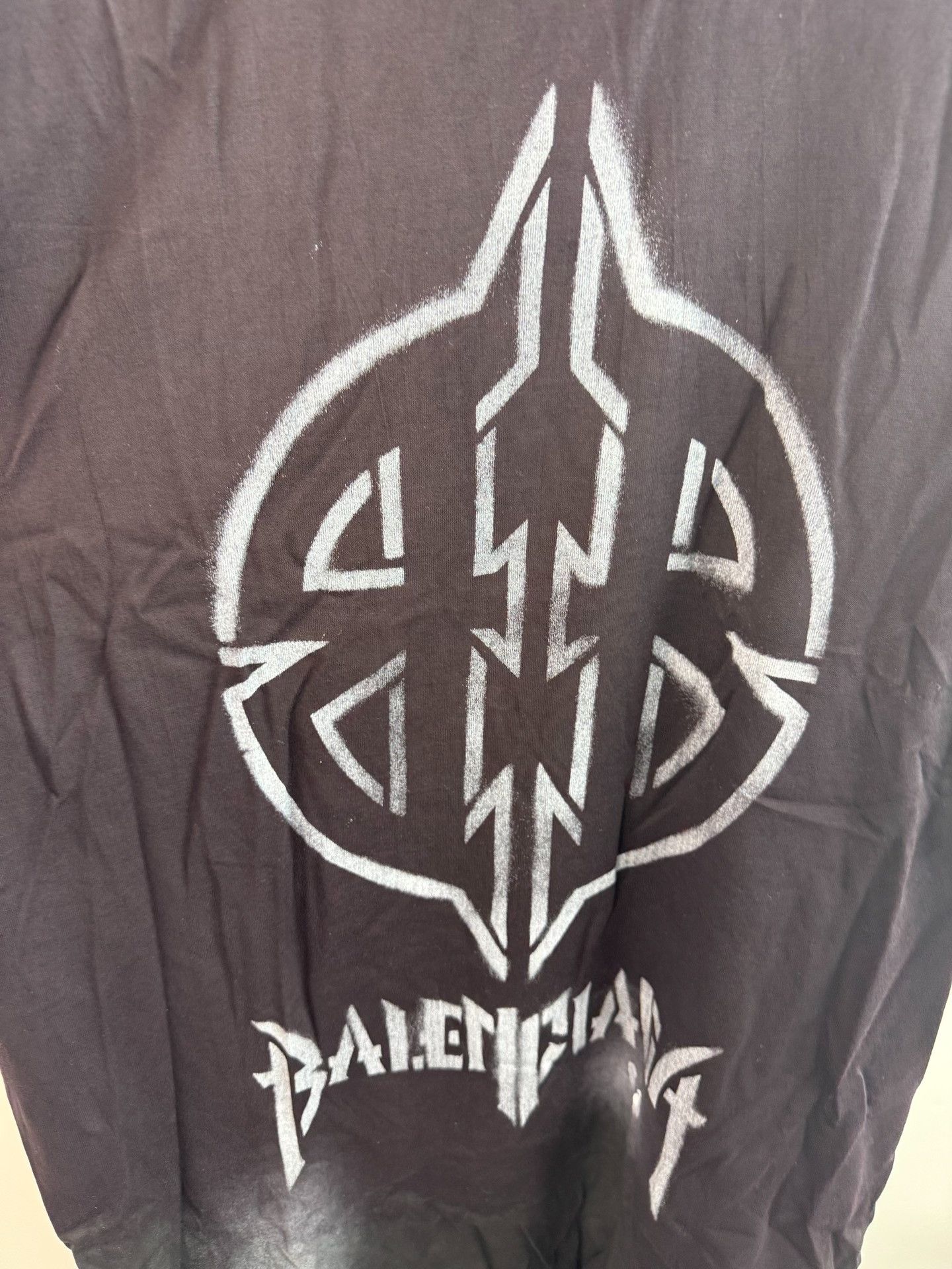 Balenciaga Balenciaga Washed Anti-War Logo T-Shirt Size 2 Size US M / EU 48-50 / 2 - 3 Thumbnail