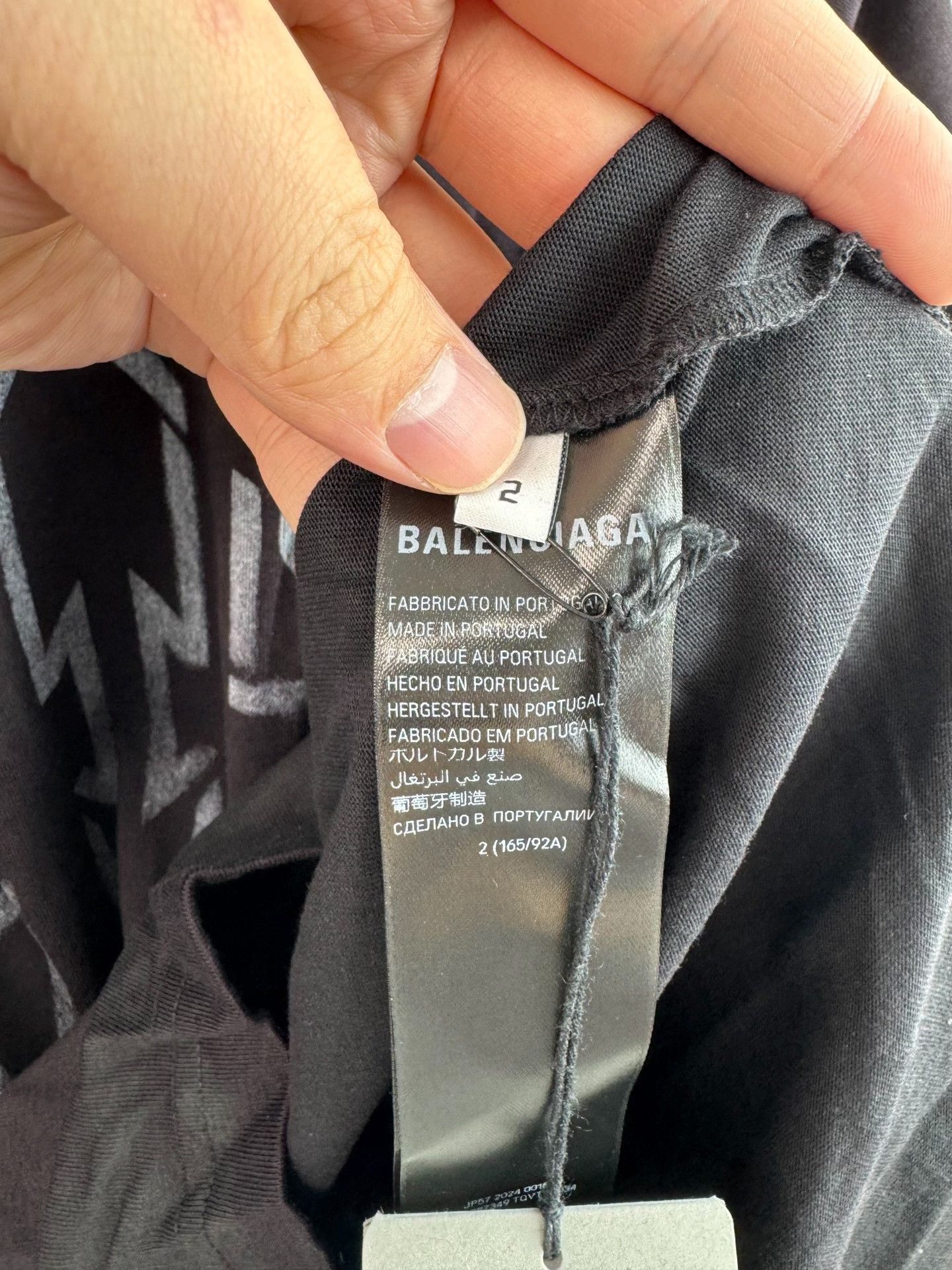 Balenciaga Balenciaga Washed Anti-War Logo T-Shirt Size 2 Size US M / EU 48-50 / 2 - 5 Thumbnail