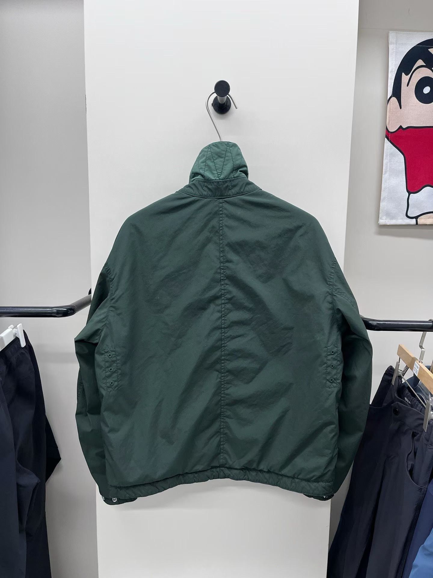 Stone Island Stone Island Green Canvas Stand Collar Jacket Size M Size US M / EU 48-50 / 2 - 2 Thumbnail