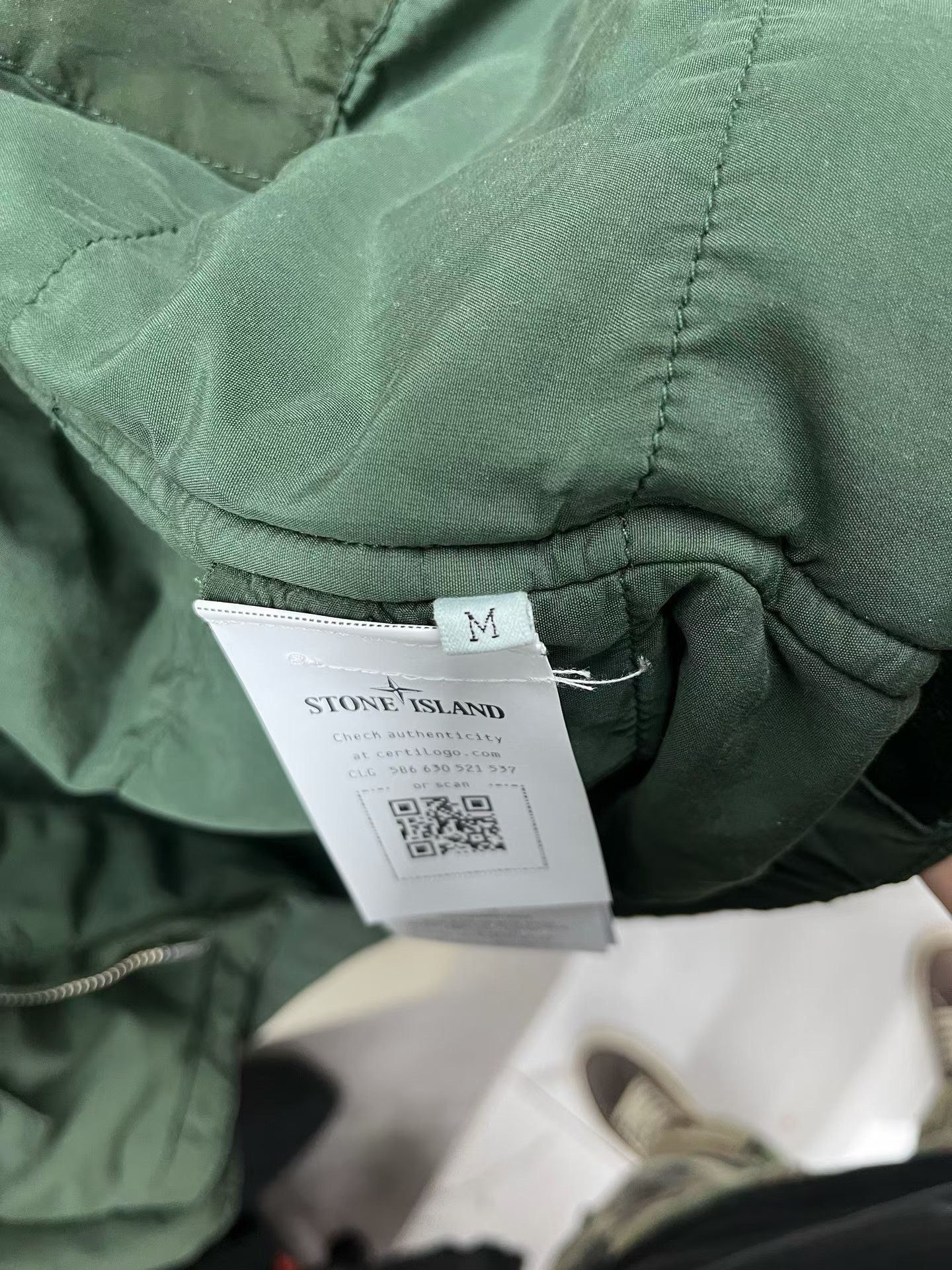 Stone Island Stone Island Green Canvas Stand Collar Jacket Size M Size US M / EU 48-50 / 2 - 5 Thumbnail