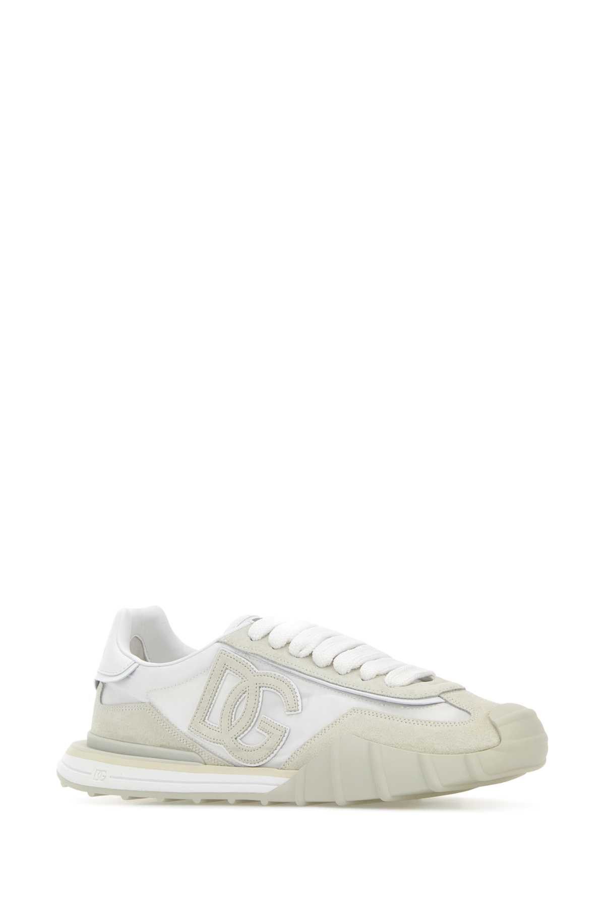 Dolce & Gabbana Two-Tone Canvas And Suede Dg Athletic Sneakers Size US 10 / EU 43 - 2 Thumbnail