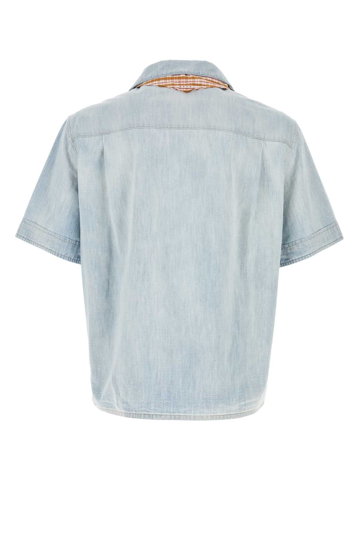 Marni Light-Blue Chambray Shirt Size US L / EU 52-54 / 3 - 2 Thumbnail