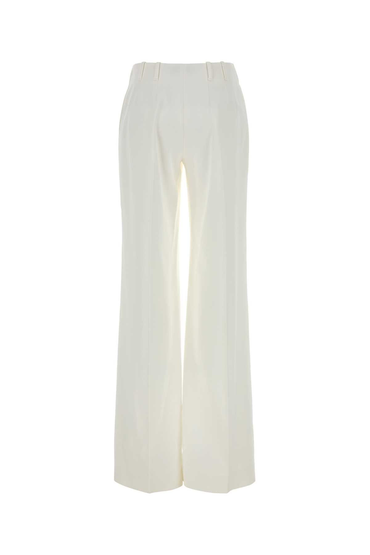 Ermanno Scervino White Crepe Palazzo Pant Size 26" / US 2 / IT 38 - 2 Thumbnail