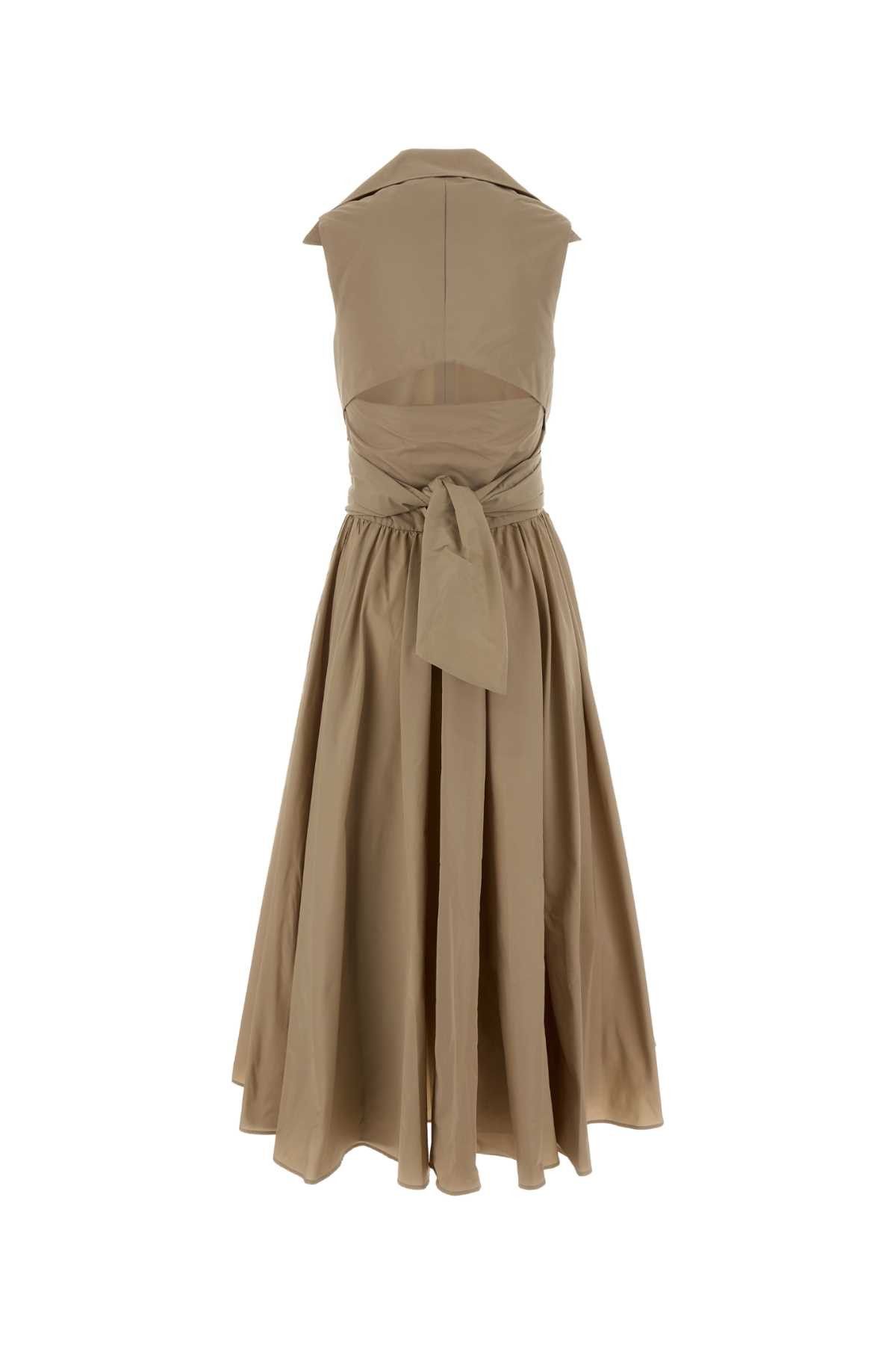 Patou Cappuccino Faille Dress Size S / US 4 / IT 40 - 2 Thumbnail