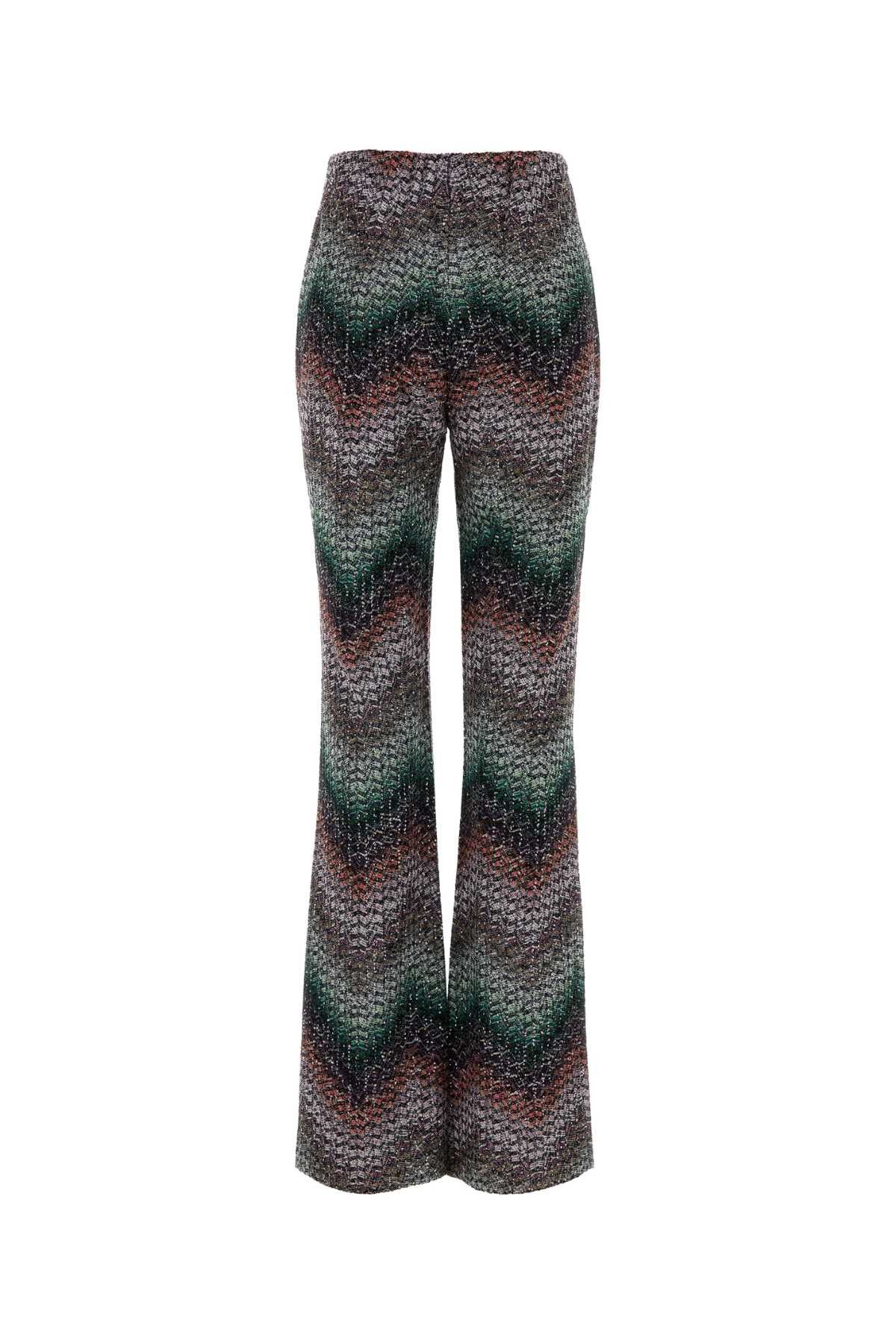 Missoni Embroidered Viscose Blend Flared Pant Size 27" / US 4 / IT 40 - 2 Thumbnail