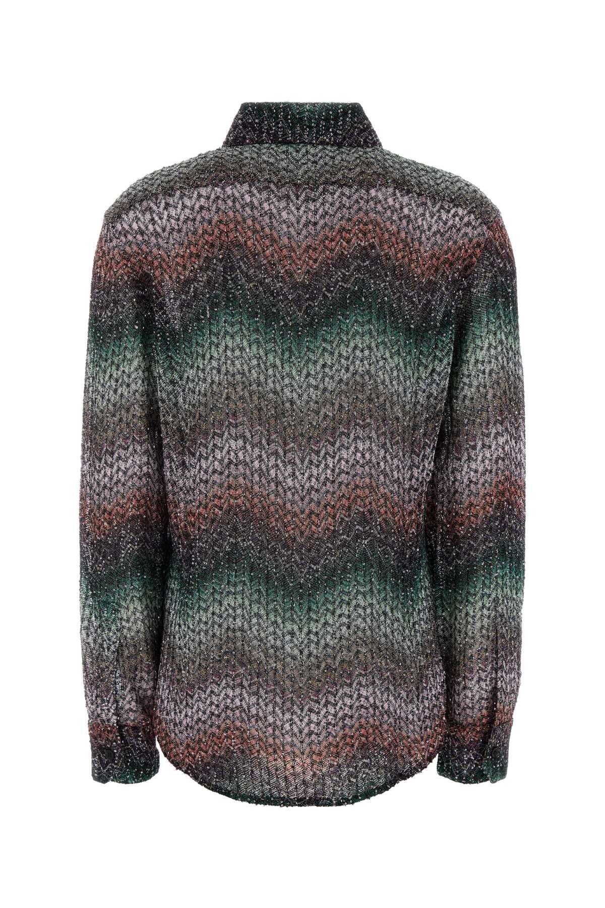 Missoni Embroidered Viscose Blend Shirt Size M / US 6-8 / IT 42-44 - 2 Thumbnail