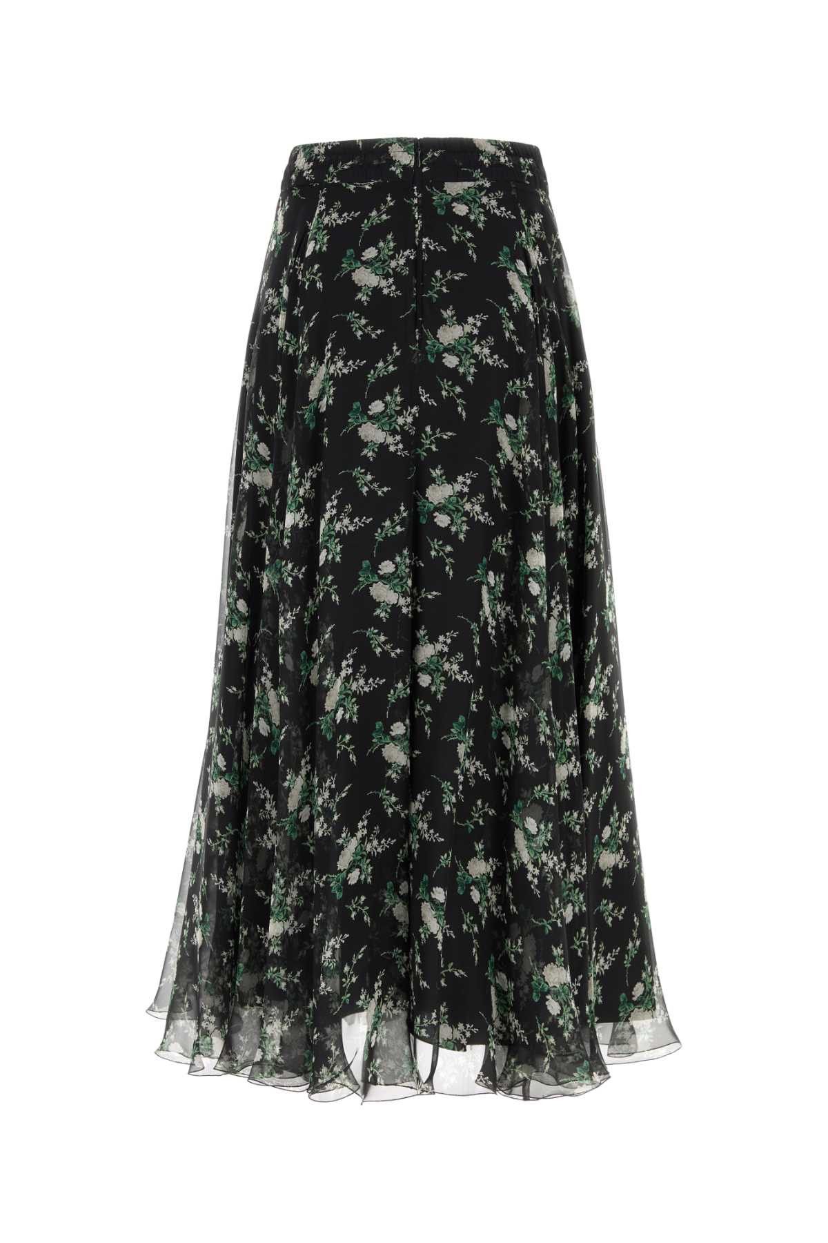 Dolce & Gabbana Printed Silk Skirt Size 26" / US 2 / IT 38 - 2 Thumbnail