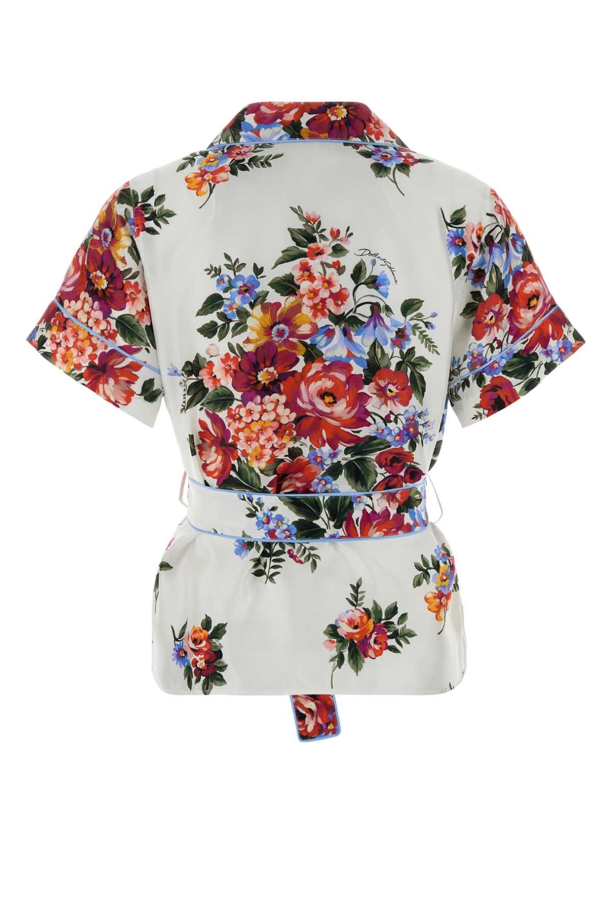 Dolce & Gabbana Printed Twill Shirt Size M / US 6-8 / IT 42-44 - 2 Thumbnail