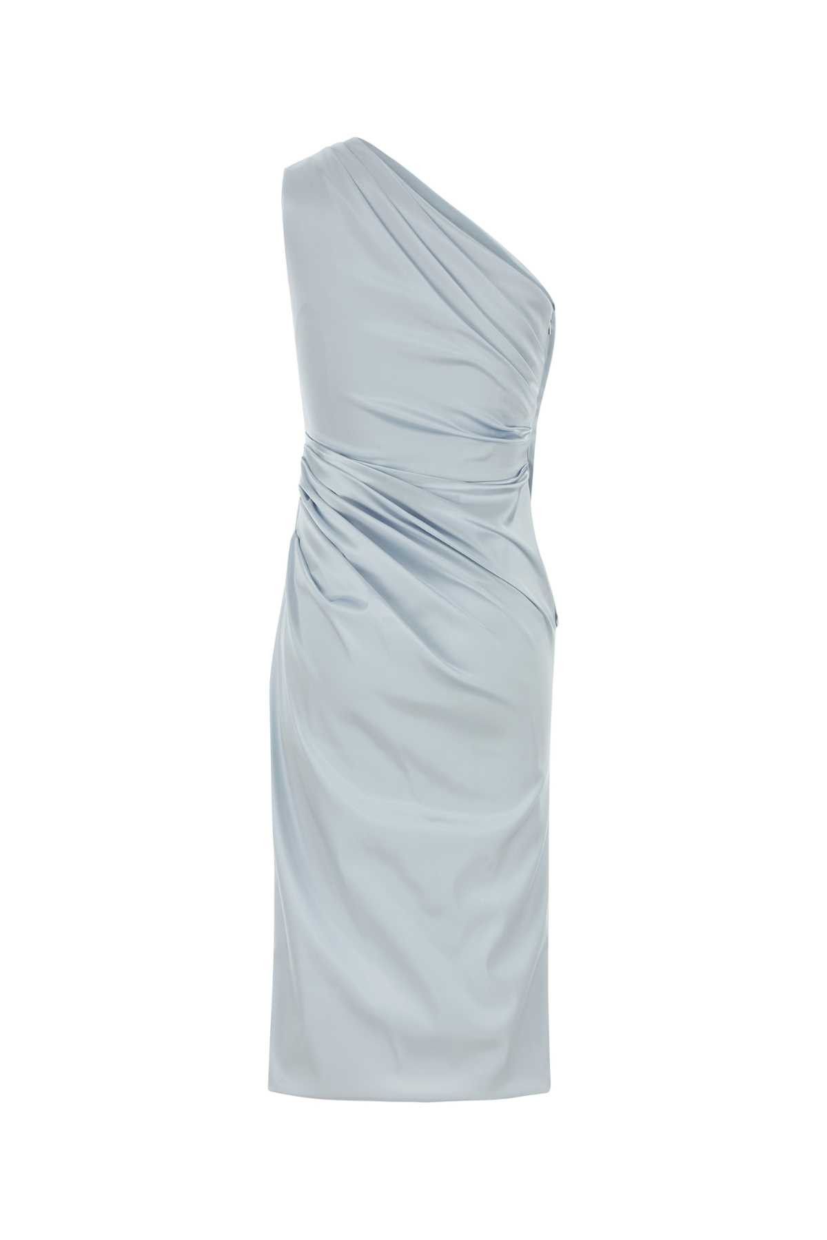 Dolce & Gabbana Pastel Light Blue Stretch Satin Dress Size S / US 4 / IT 40 - 2 Thumbnail