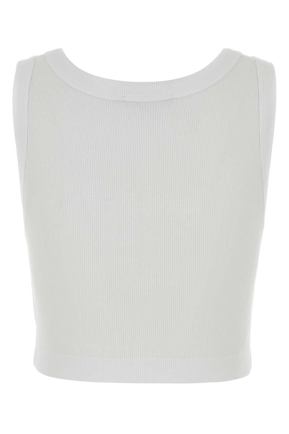 Dolce & Gabbana White Cotton Tank Top Size XS / US 0-2 / IT 36-38 - 2 Thumbnail