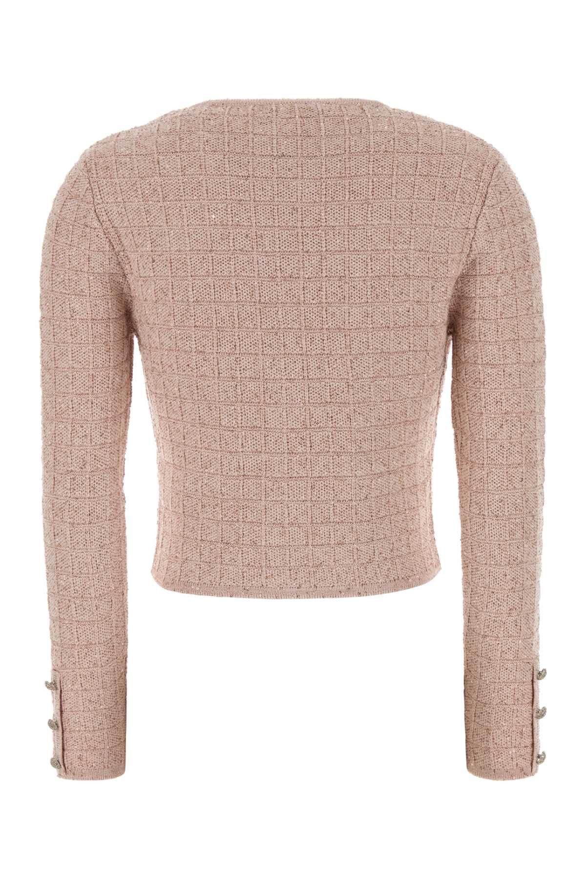 Alessandra Rich Pink Boucle Cardigan Size S / US 4 / IT 40 - 2 Thumbnail