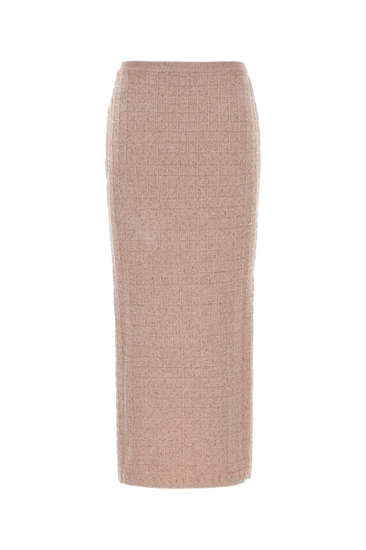 Alessandra Rich Pink Boucle Skirt Size 27" / US 4 / IT 40 - 2 Thumbnail