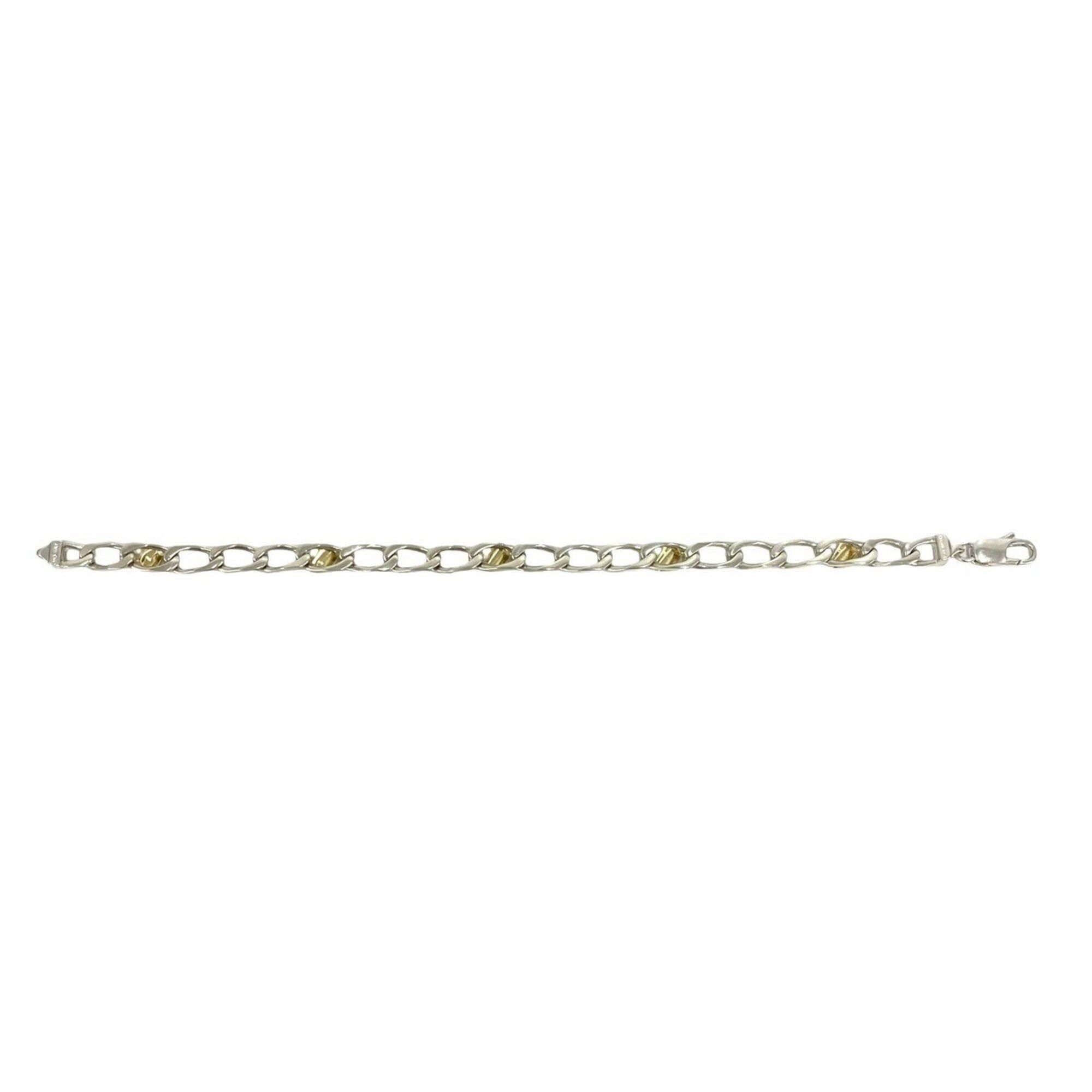 Tiffany & Co. TIFFANY&Co. Tiffany Figaro Bracelet 925 18K Yellow Gold Chain Bangle Accessory Silver 29321 Size ONE SIZE - 6 Thumbnail