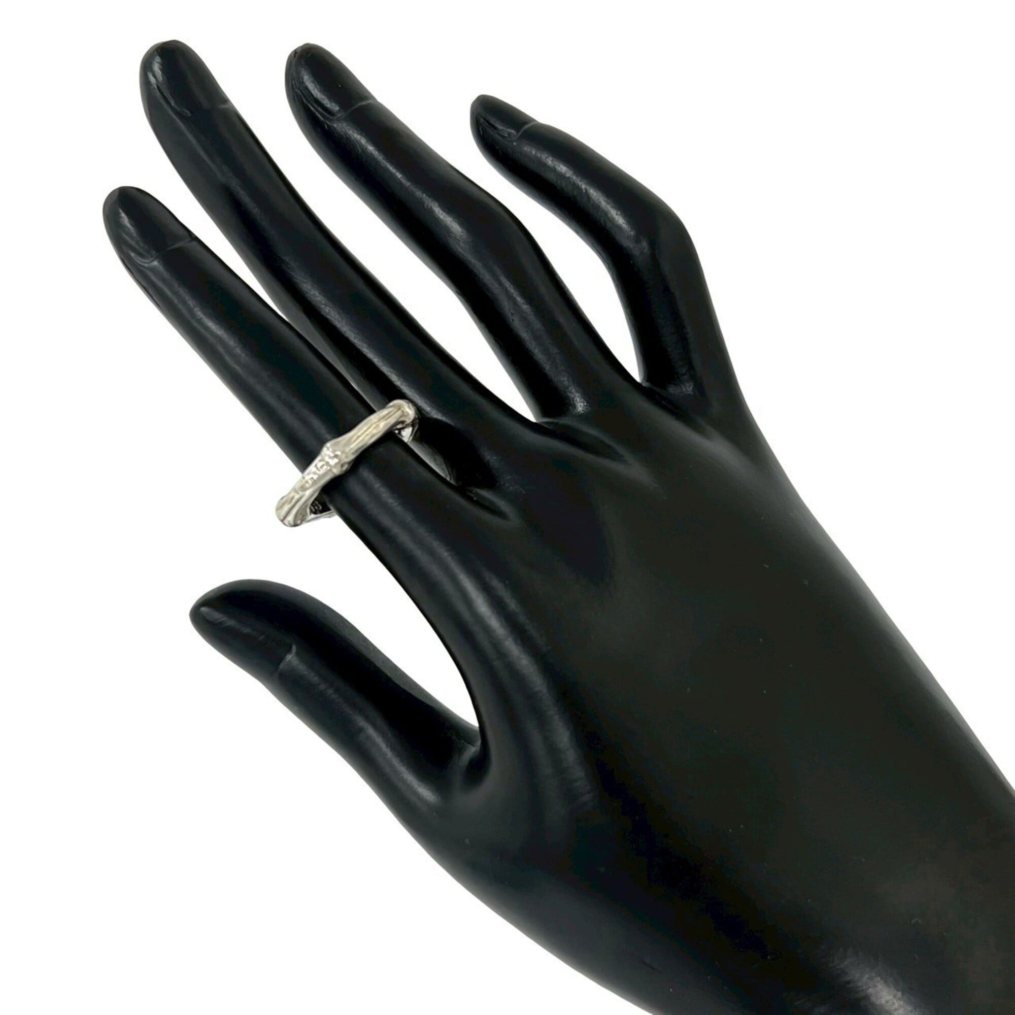 Tiffany & Co. TIFFANY&Co. Tiffany Bamboo Sterling Silver 925 Ring, Finger Accessory, 4-001 Size ONE SIZE - 2 Thumbnail
