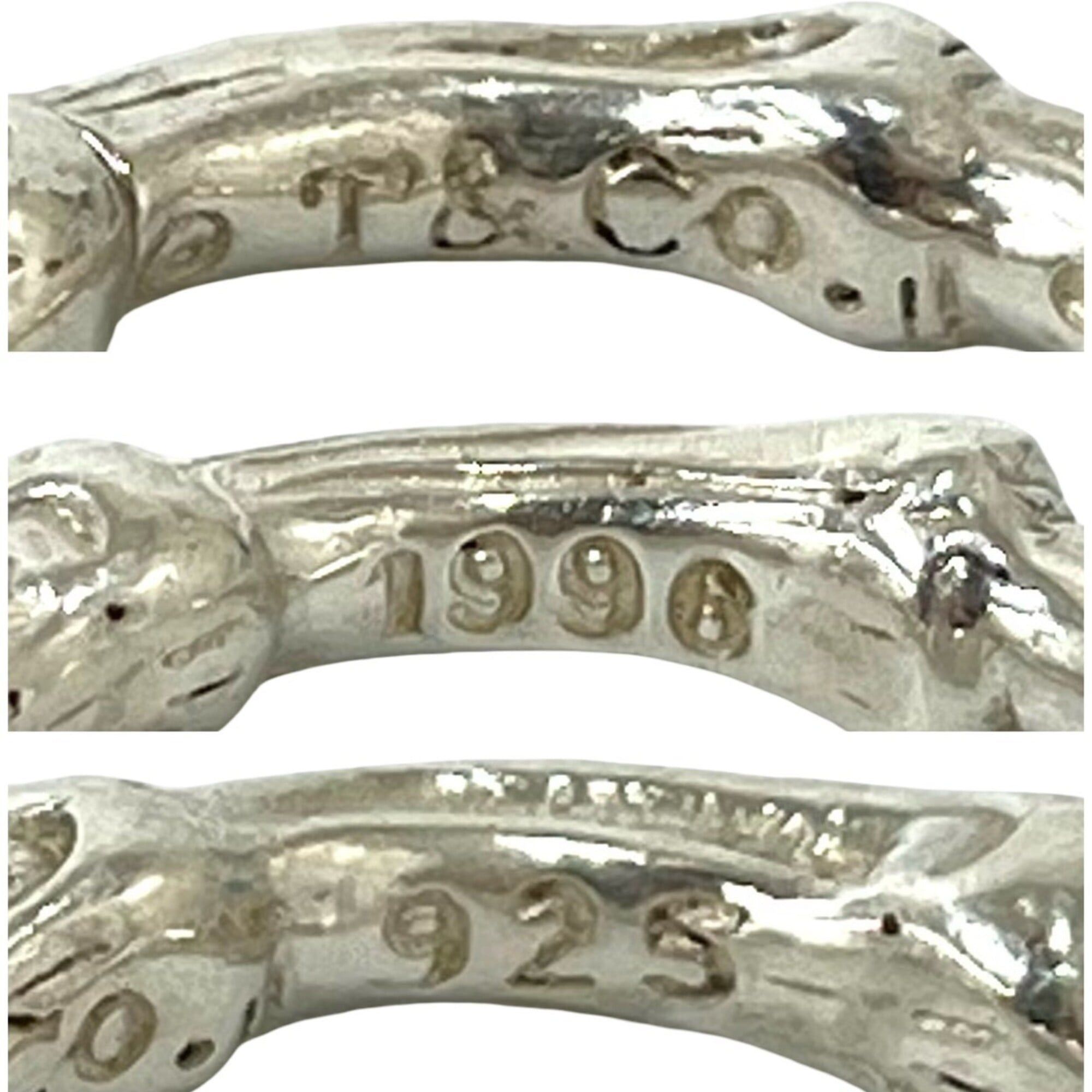 Tiffany & Co. TIFFANY&Co. Tiffany Bamboo Sterling Silver 925 Ring, Finger Accessory, 4-001 Size ONE SIZE - 3 Thumbnail