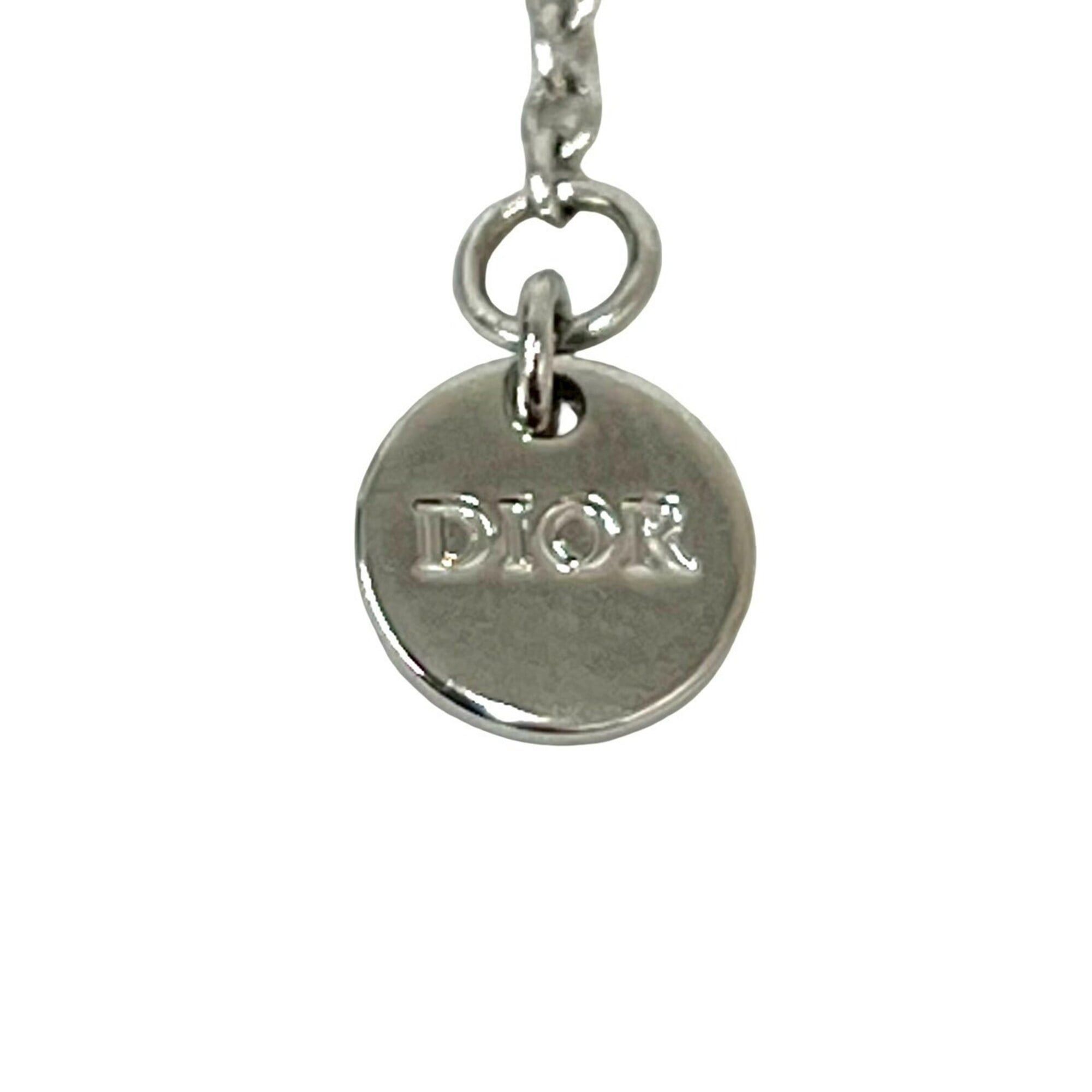 Dior Christian Dior Dior Claire D Lune Plated Necklace Pendant Accessory Silver 47254 Size ONE SIZE - 2 Thumbnail