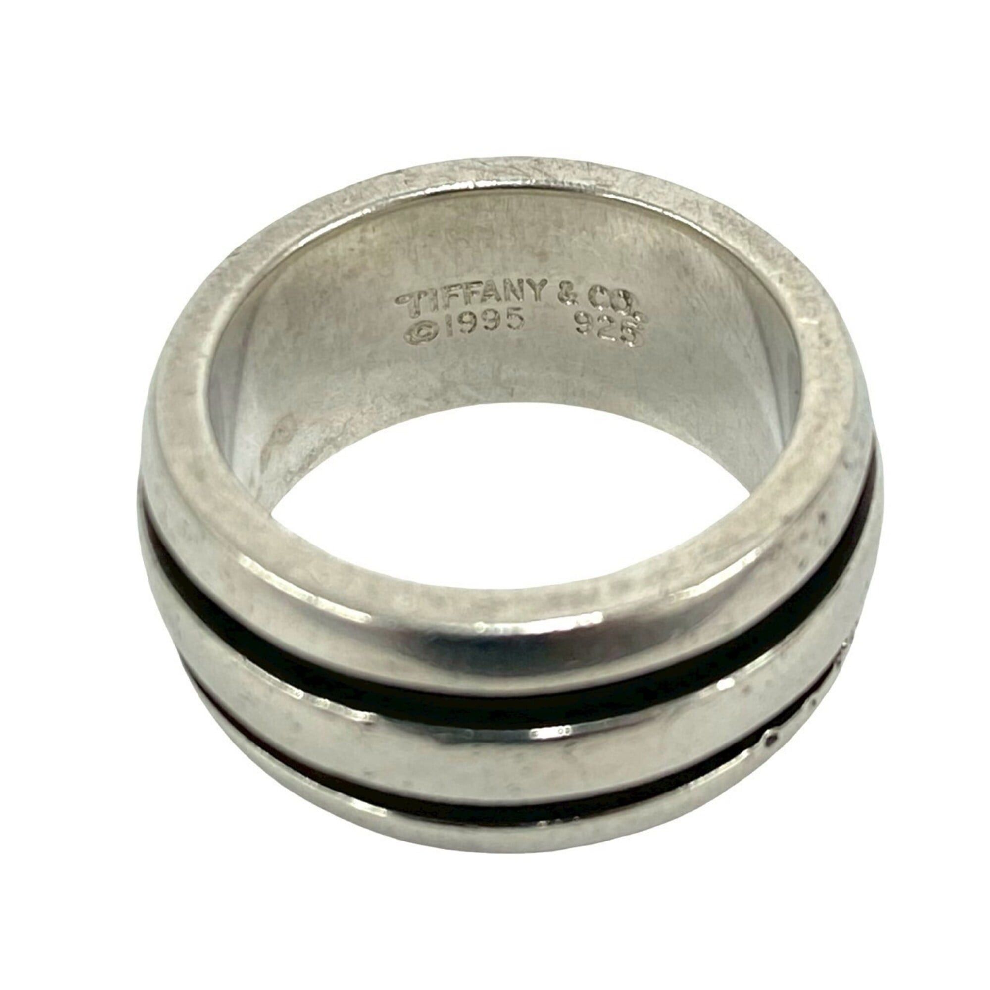 Tiffany & Co. TIFFANY&Co. Tiffany Grooved Double Line 925 Ring, Silver, Men's/Women's Accessory, ¥29,940 Size ONE SIZE - 3 Thumbnail