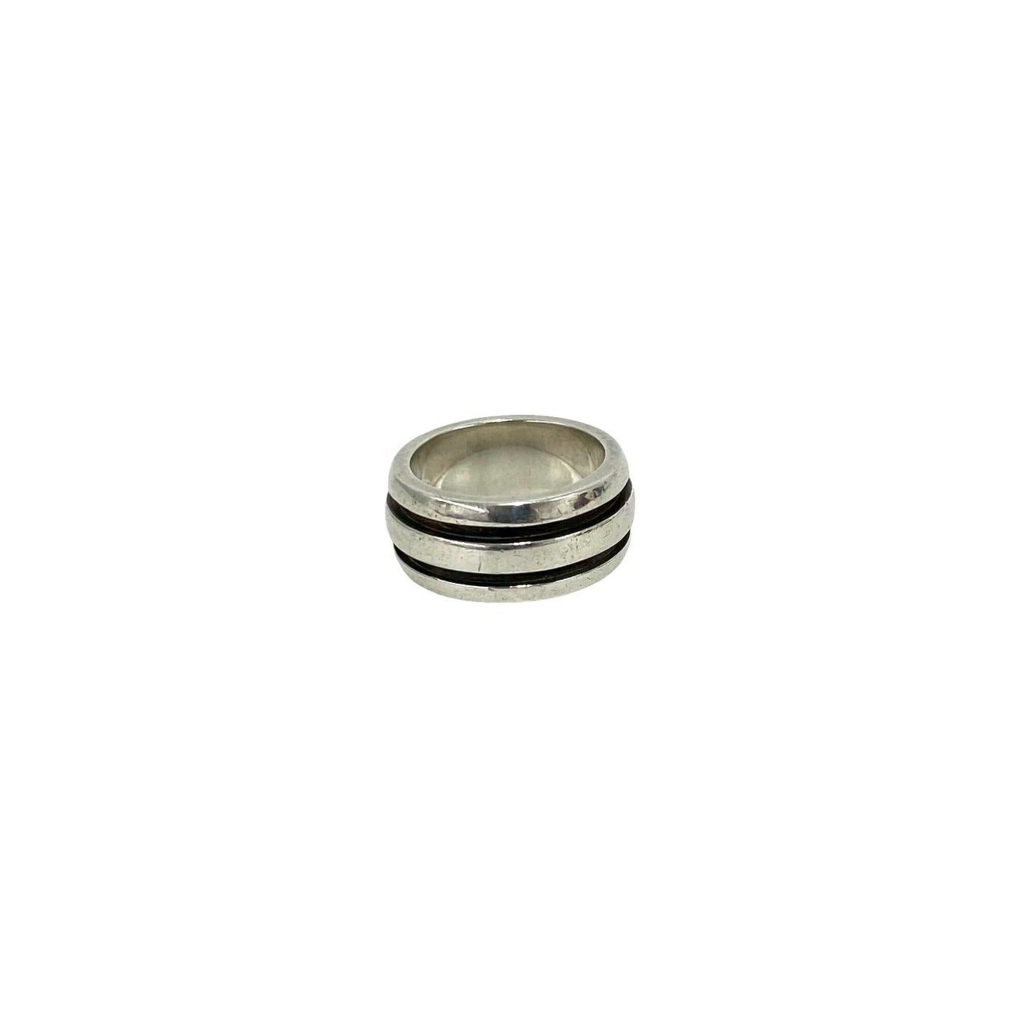 Tiffany & Co. TIFFANY&Co. Tiffany Grooved Double Line 925 Ring, Silver, Men's/Women's Accessory, ¥29,940 Size ONE SIZE - 4 Thumbnail