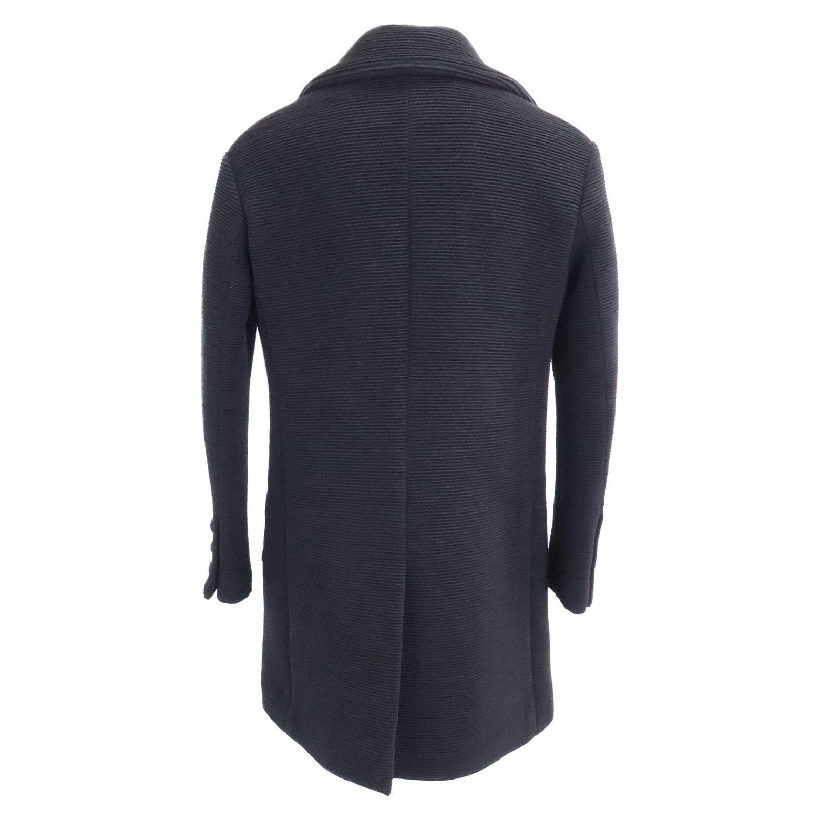 Chanel Chanel Chanel Wool Silk Lining Long Double Breasted Jacket Textile Outerwear P78175V69999 DUTY FREE for USA Size ONE SIZE - 3 Thumbnail