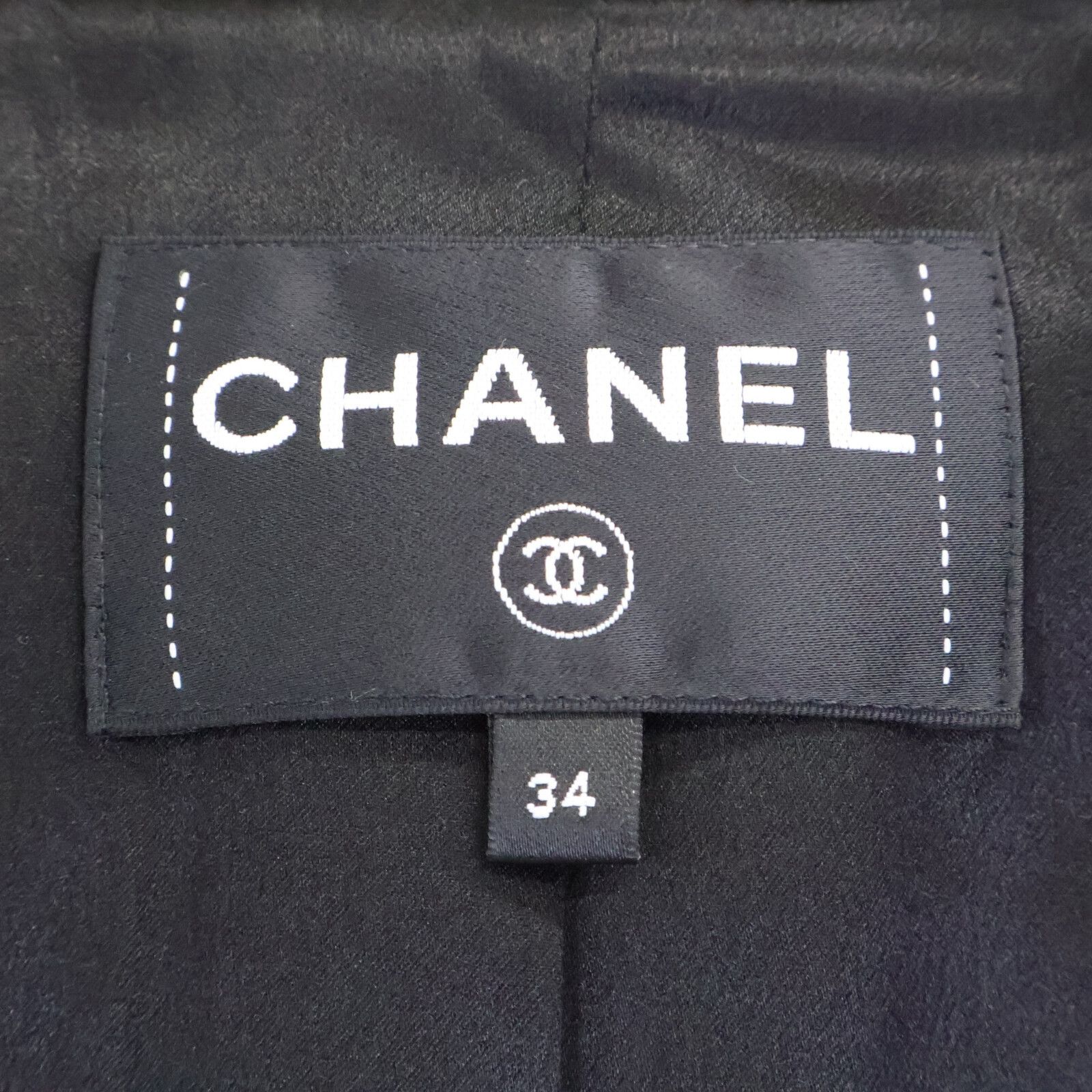 Chanel Chanel Chanel Wool Silk Lining Long Double Breasted Jacket Textile Outerwear P78175V69999 DUTY FREE for USA Size ONE SIZE - 5 Thumbnail