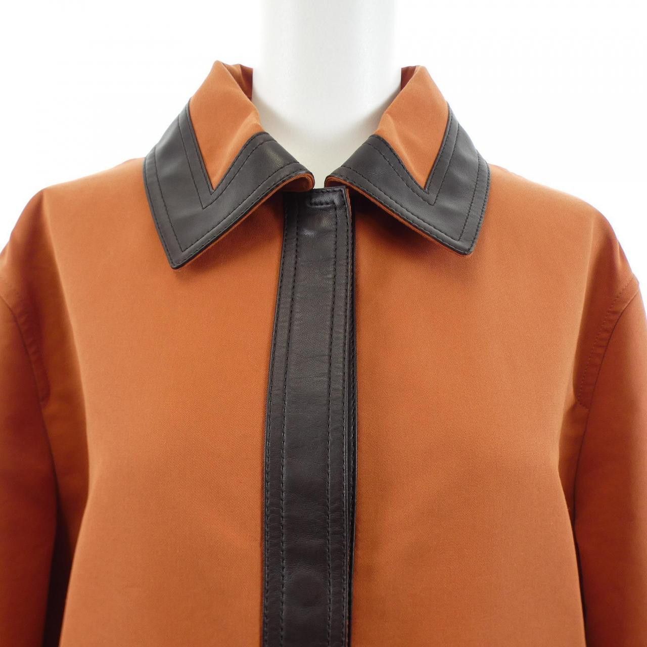 Hermes Hermes Hermes Double Slit Trench Coat Textile Outerwear DUTY FREE for USA Size ONE SIZE - 5 Thumbnail