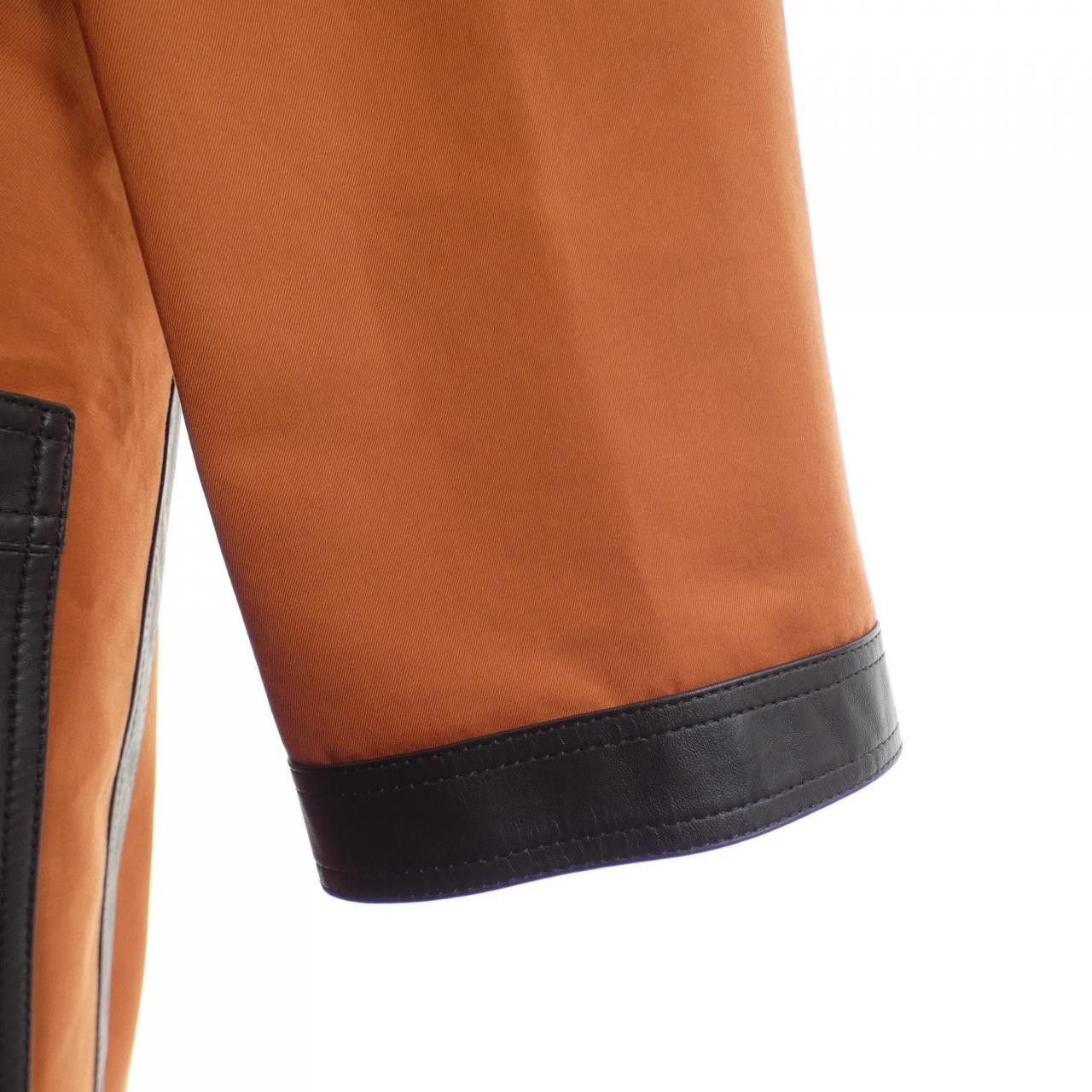 Hermes Hermes Hermes Double Slit Trench Coat Textile Outerwear DUTY FREE for USA Size ONE SIZE - 6 Thumbnail