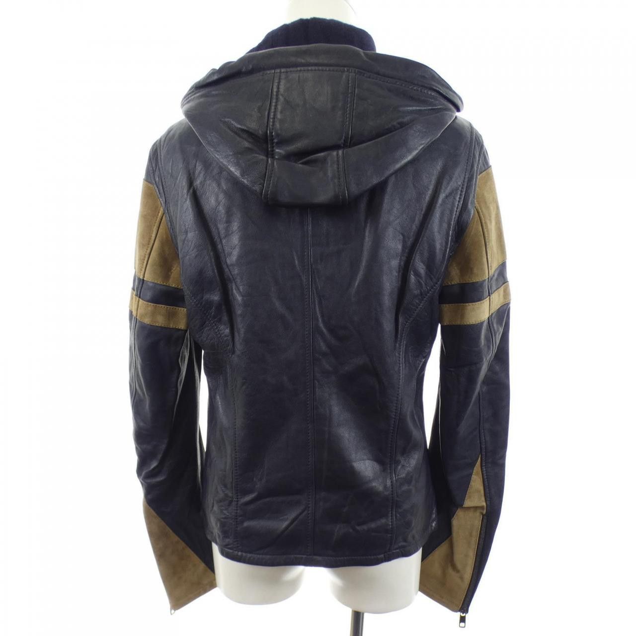 Dolce & Gabbana Dolce & Gabbana Dolce&Gabbana Leather Jacket Leather Outerwear G9GP6Z/FUL7S DUTY FREE for USA Size ONE SIZE - 2 Thumbnail
