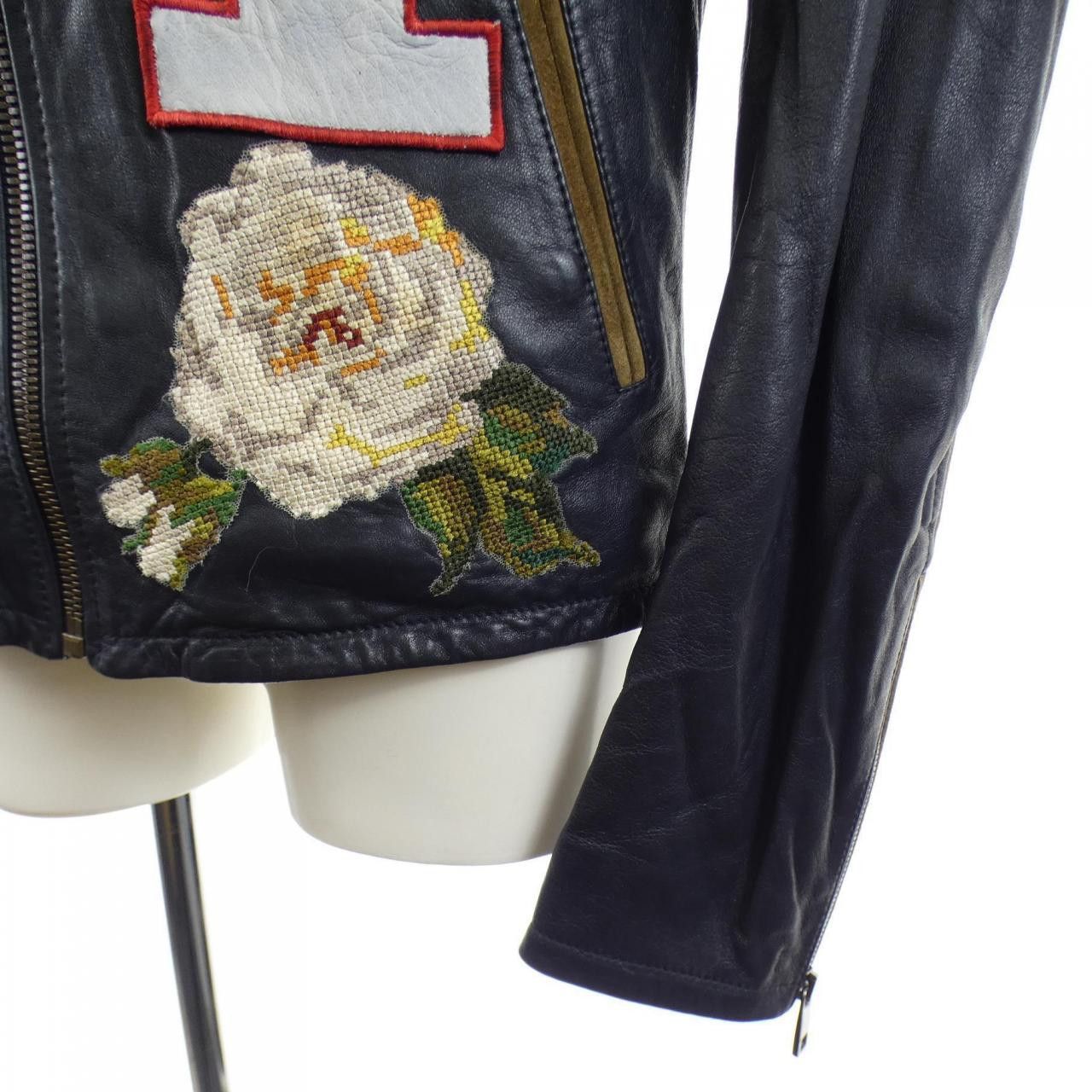 Dolce & Gabbana Dolce & Gabbana Dolce&Gabbana Leather Jacket Leather Outerwear G9GP6Z/FUL7S DUTY FREE for USA Size ONE SIZE - 6 Thumbnail