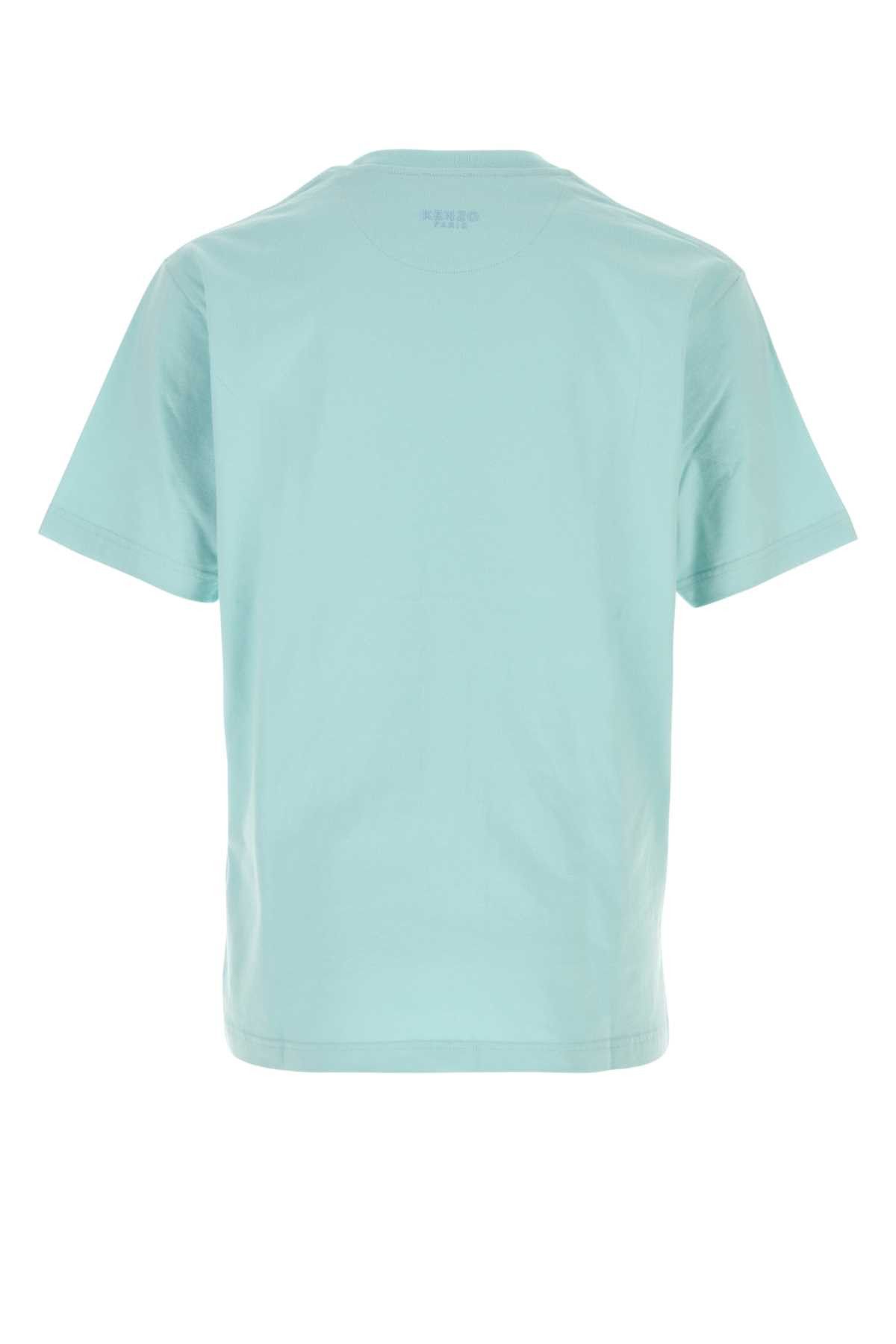 Kenzo Light Blue Cotton T-Shirt Size US L / EU 52-54 / 3 - 2 Thumbnail